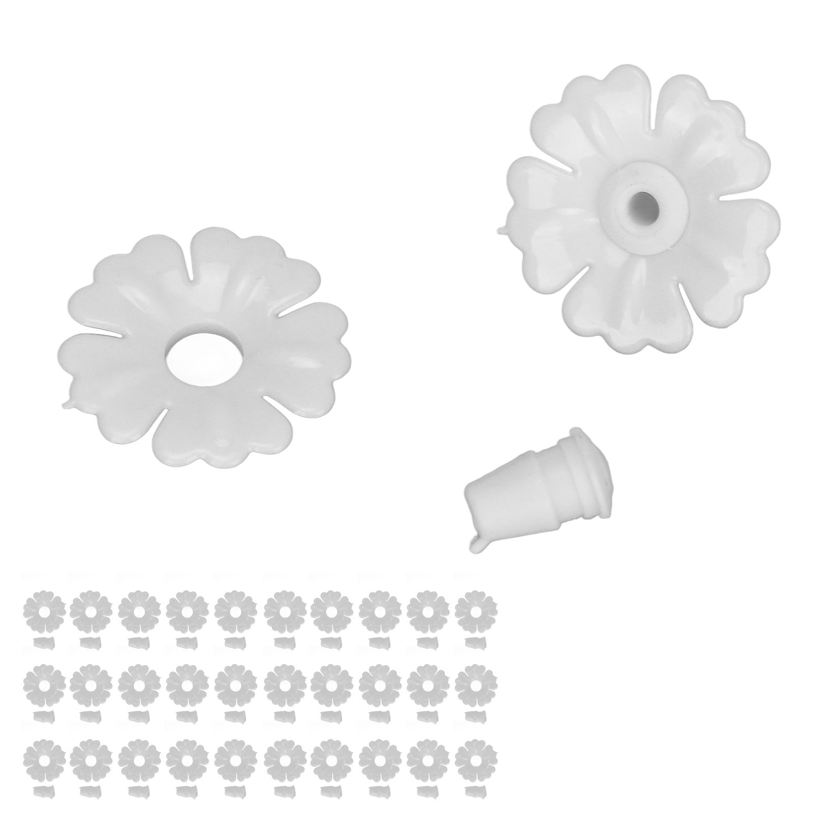 30 Set Hummingbird Feeder Flowers Hanging Bird Feeding Ports Replacement Parts view 5