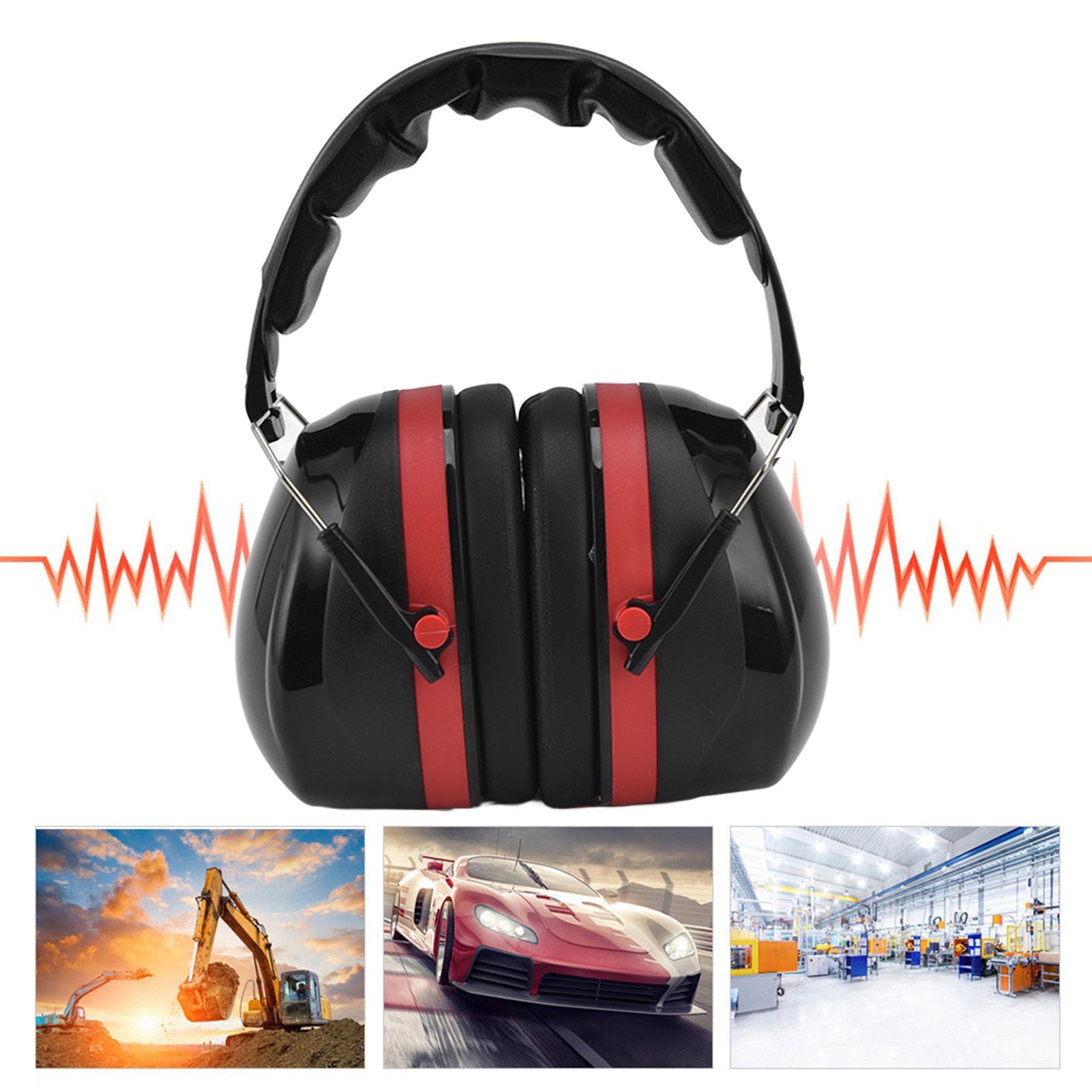 Foldable Shooting Hearing Protection Ear Muffs Noise Reduction Safety Earmuff view 11