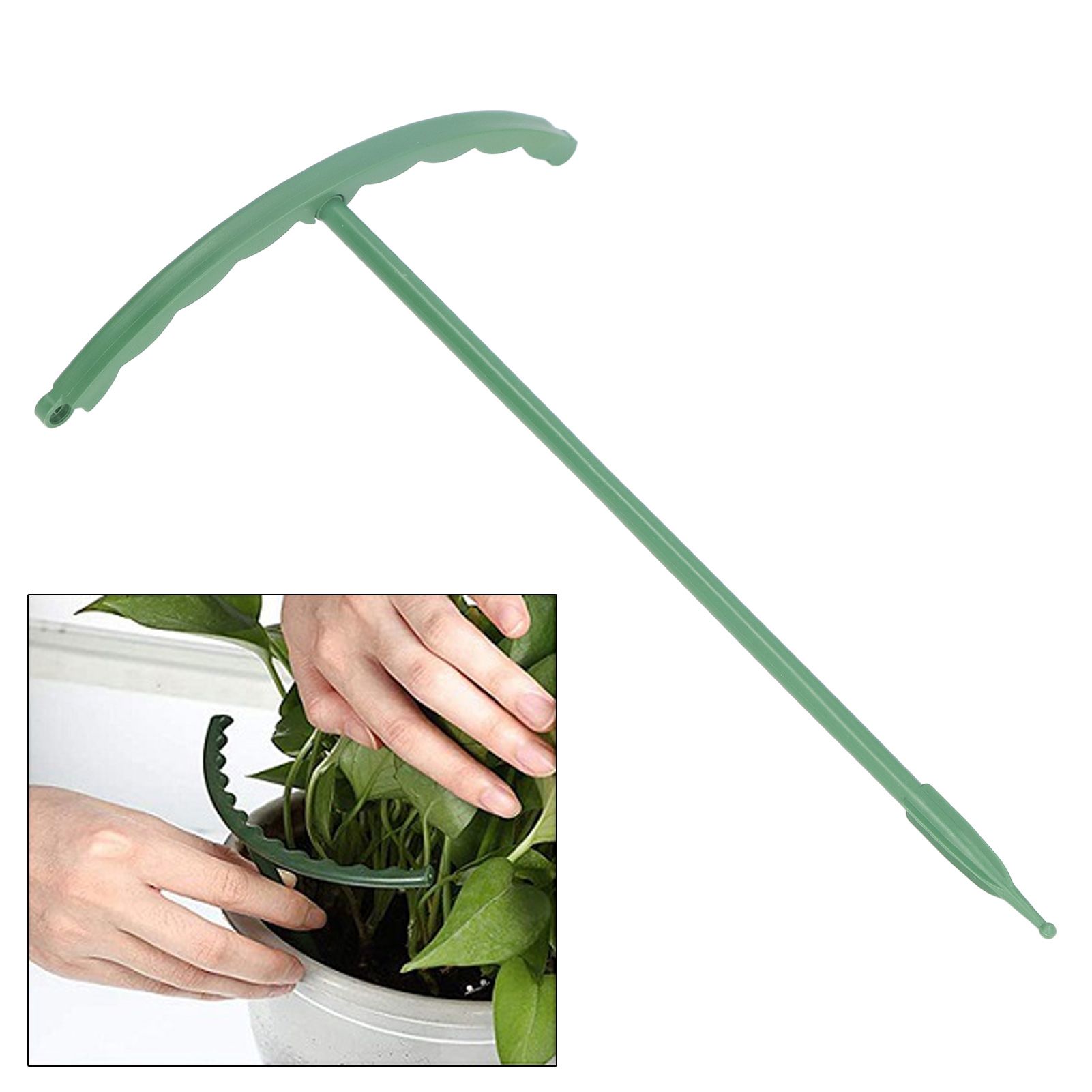 12 Sets Plant Support Stakes with Half Round Support Ring Plastic Garden Tool view 12