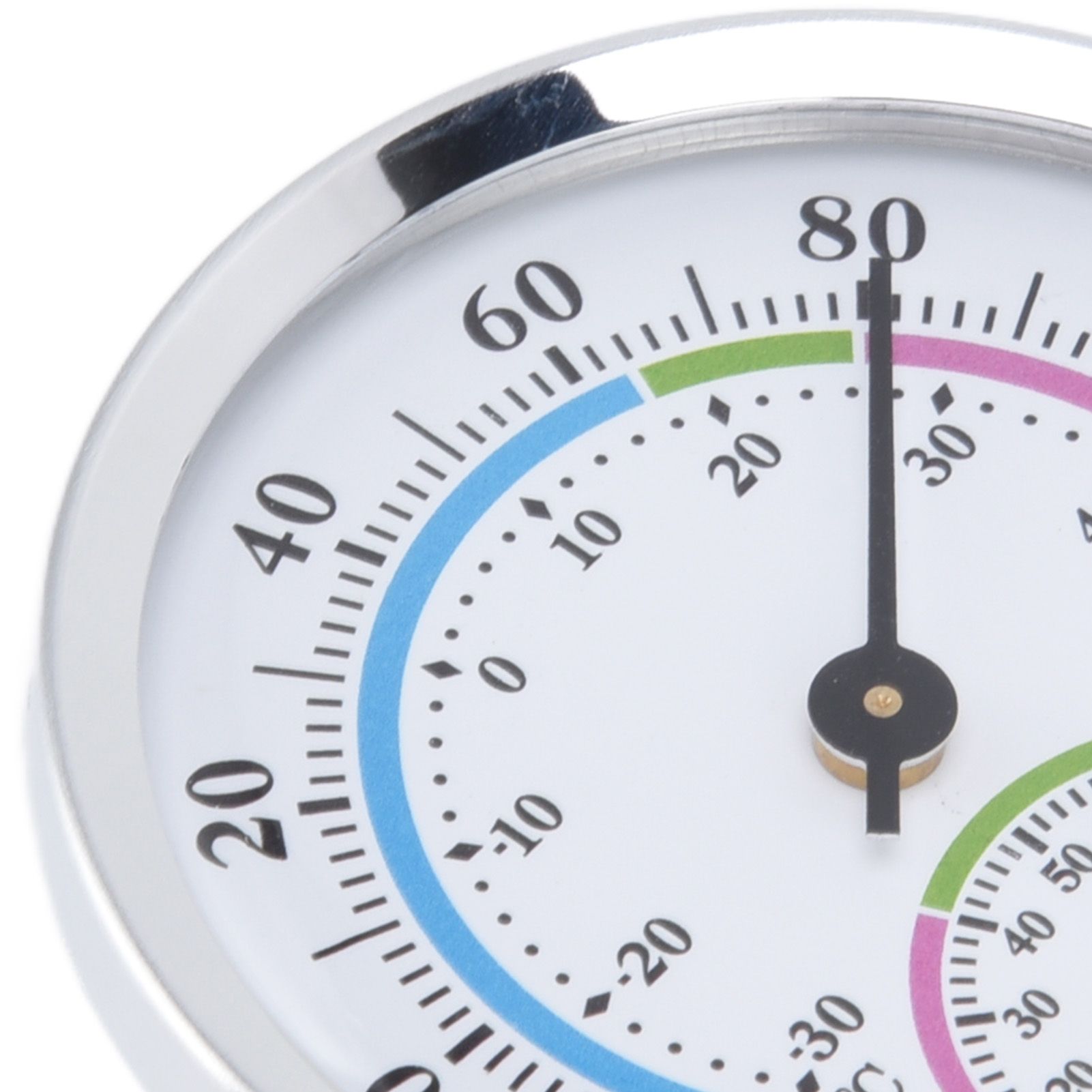 Mini Indoor Thermometer Hygrometer 2 in 1 Compact Structure Clear Scale Silver view 14