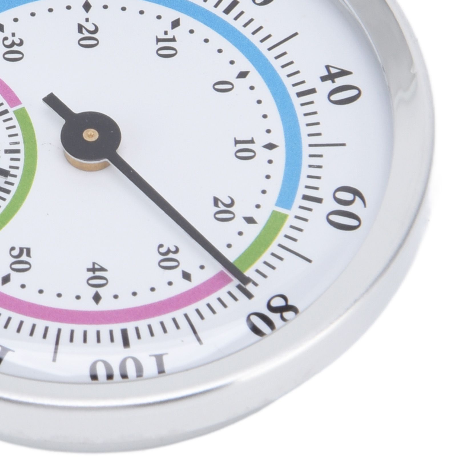 Mini Indoor Thermometer Hygrometer 2 in 1 Compact Structure Clear Scale Silver view 15