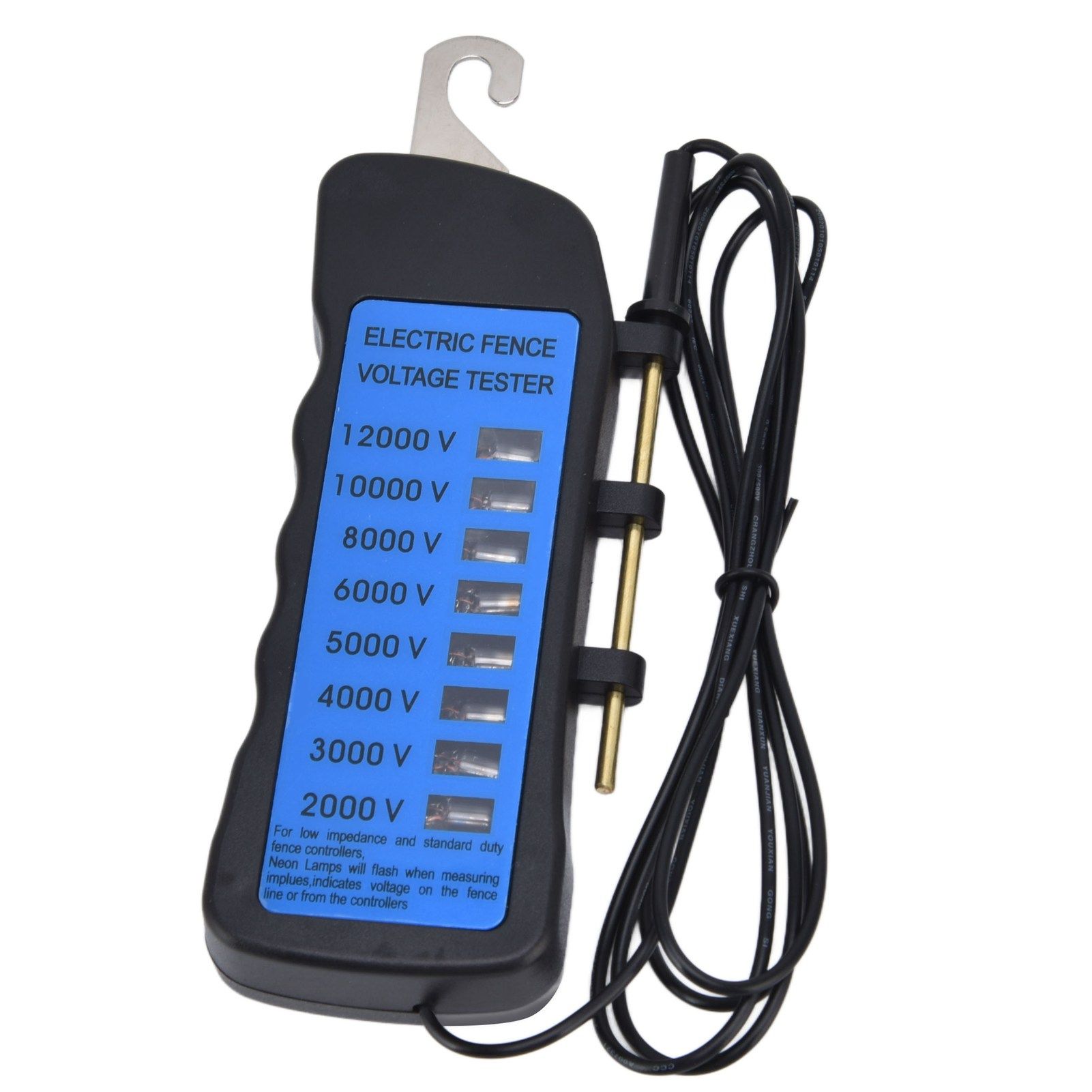 12KV Neon Fence Voltage Tester 2000 to 12000V 8 Neon Indicator Lights view 4
