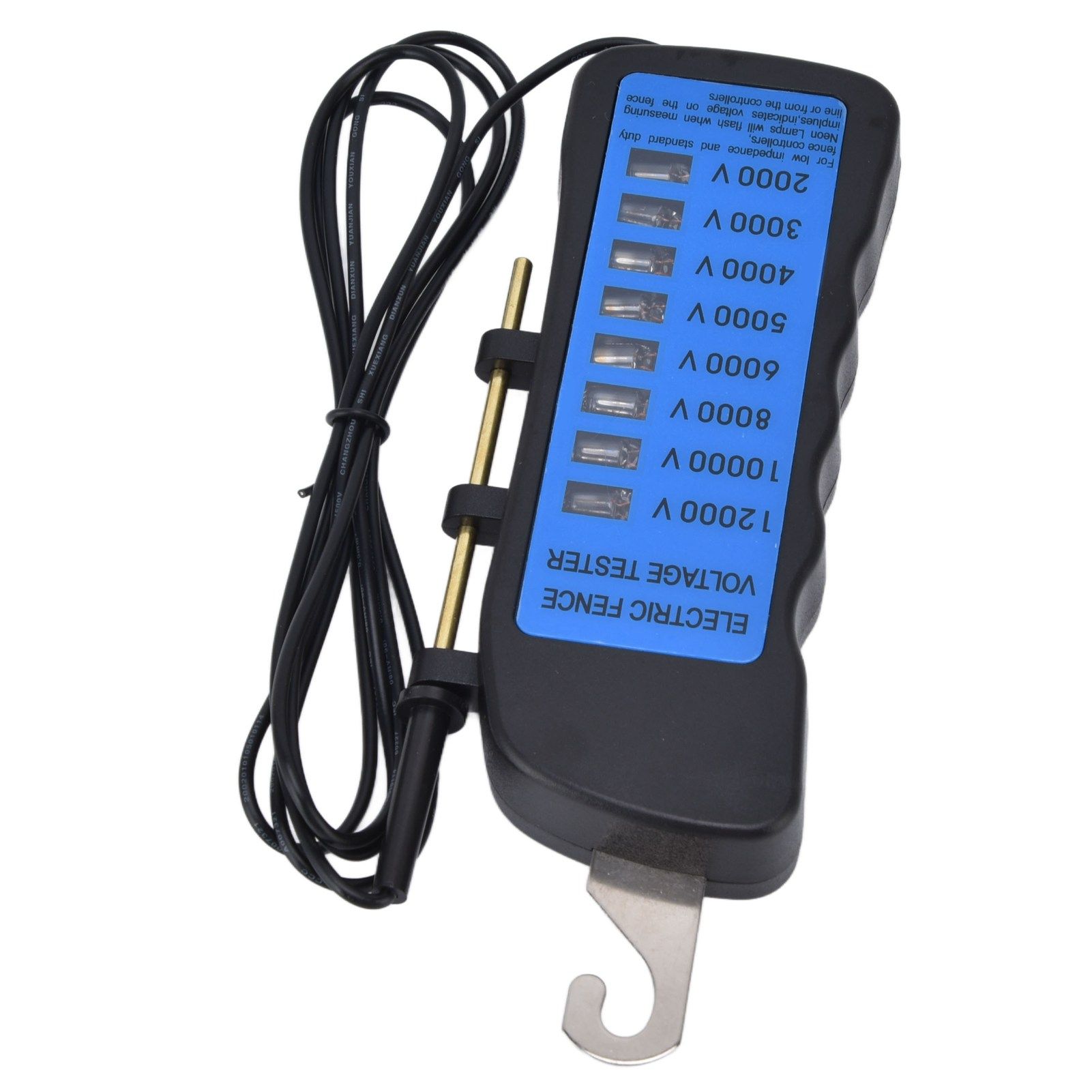 12KV Neon Fence Voltage Tester 2000 to 12000V 8 Neon Indicator Lights view 5