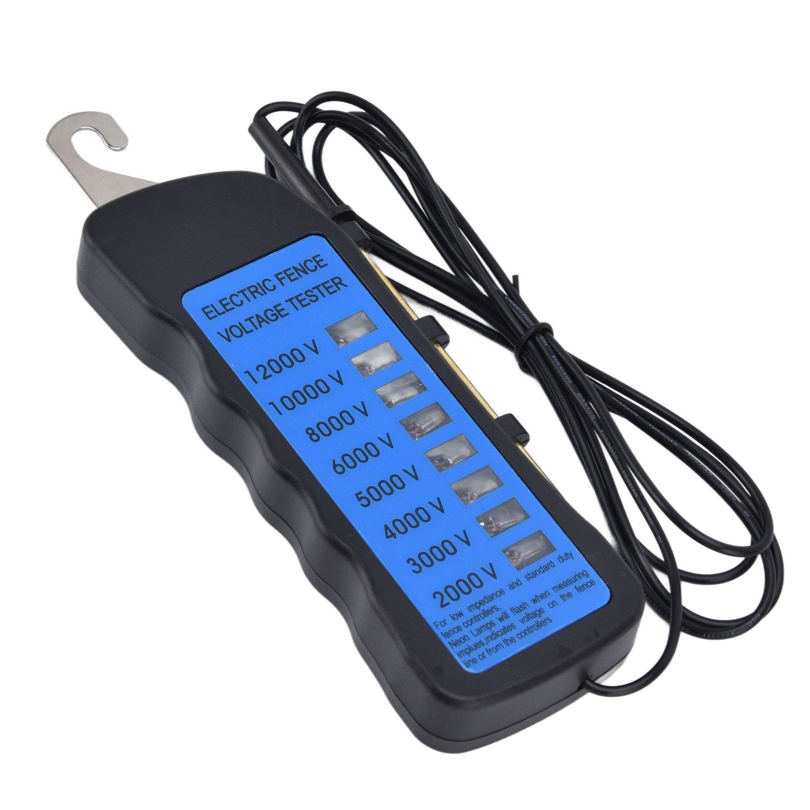 12KV Neon Fence Voltage Tester 2000 to 12000V 8 Neon Indicator Lights view 8
