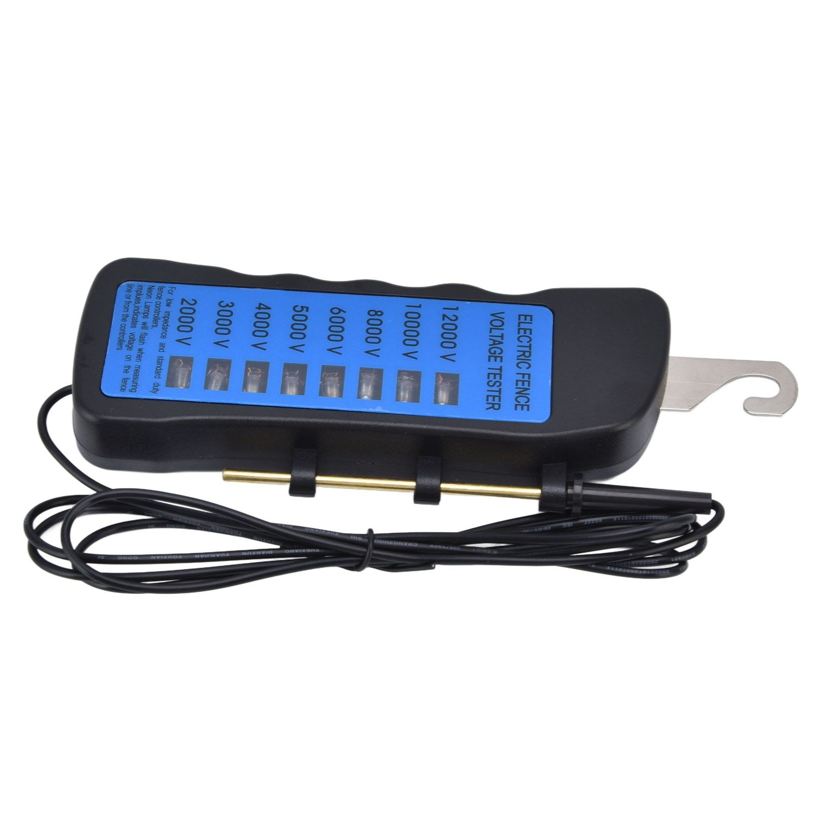 12KV Neon Fence Voltage Tester 2000 to 12000V 8 Neon Indicator Lights view 9