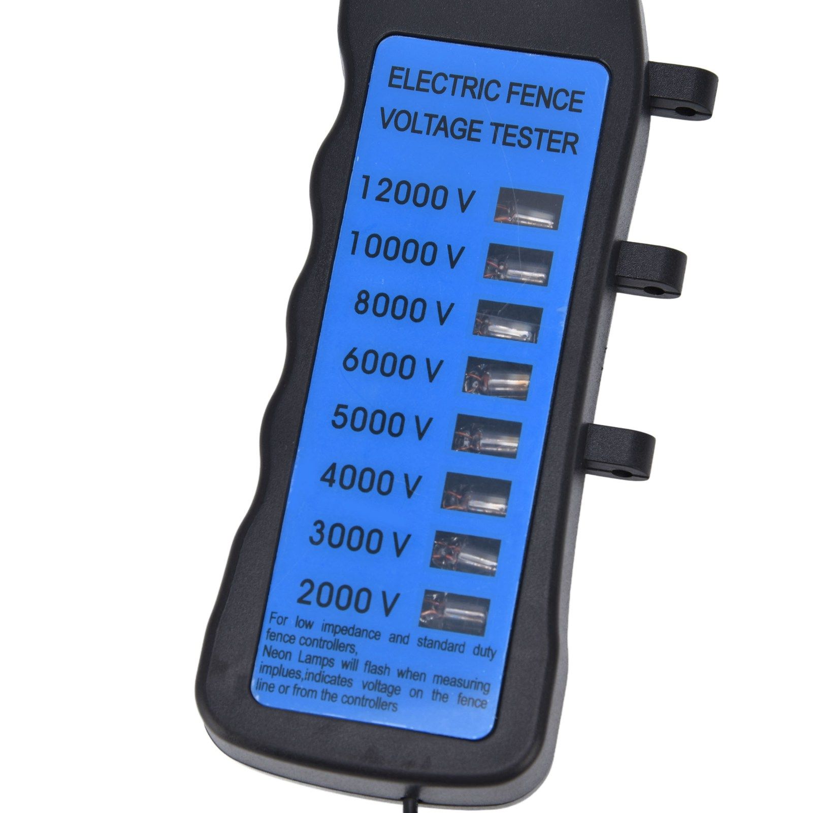 12KV Neon Fence Voltage Tester 2000 to 12000V 8 Neon Indicator Lights view 10