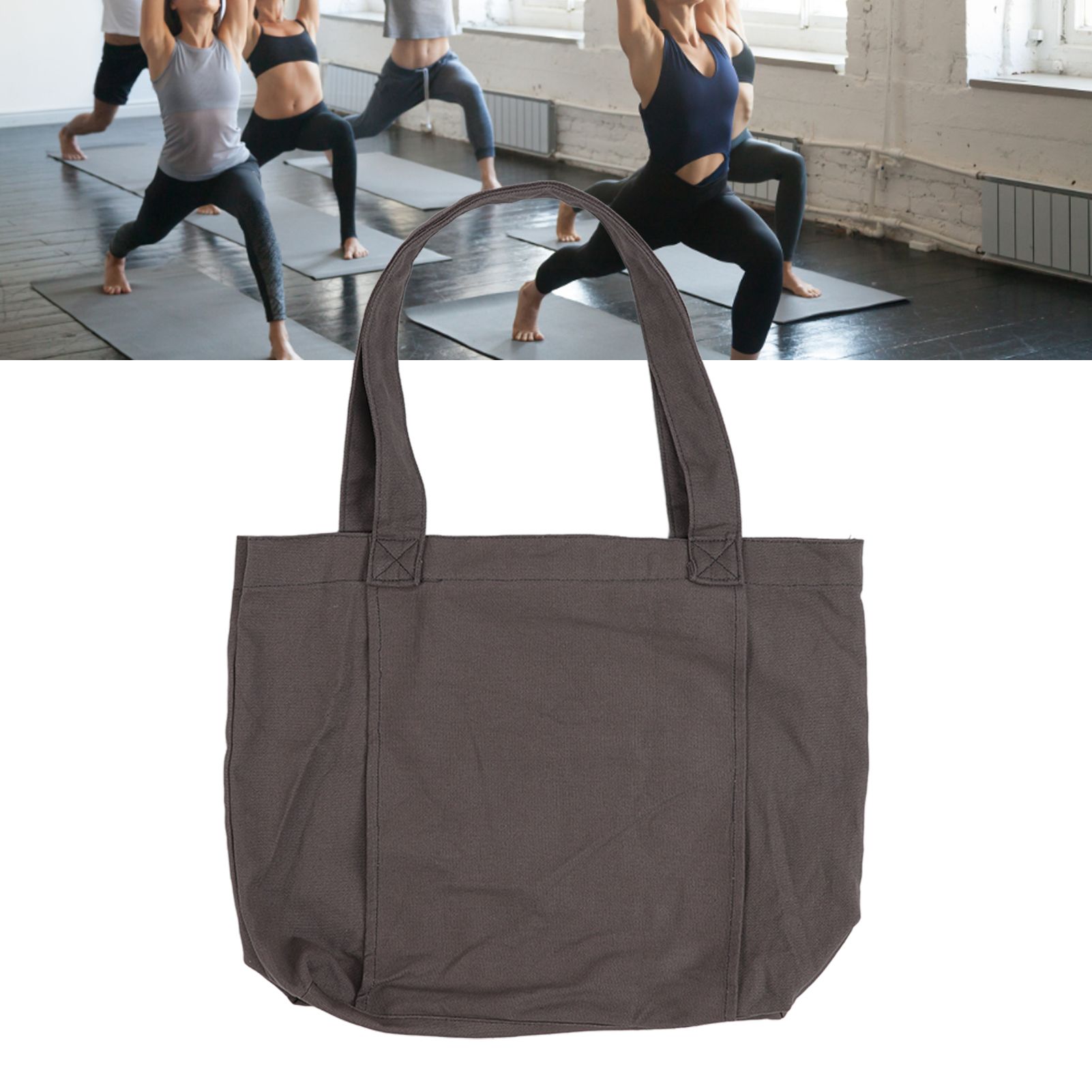 Yoga Tote Bag Large Capacity Portable Yoga Mat Carrier for Office Workout view 11