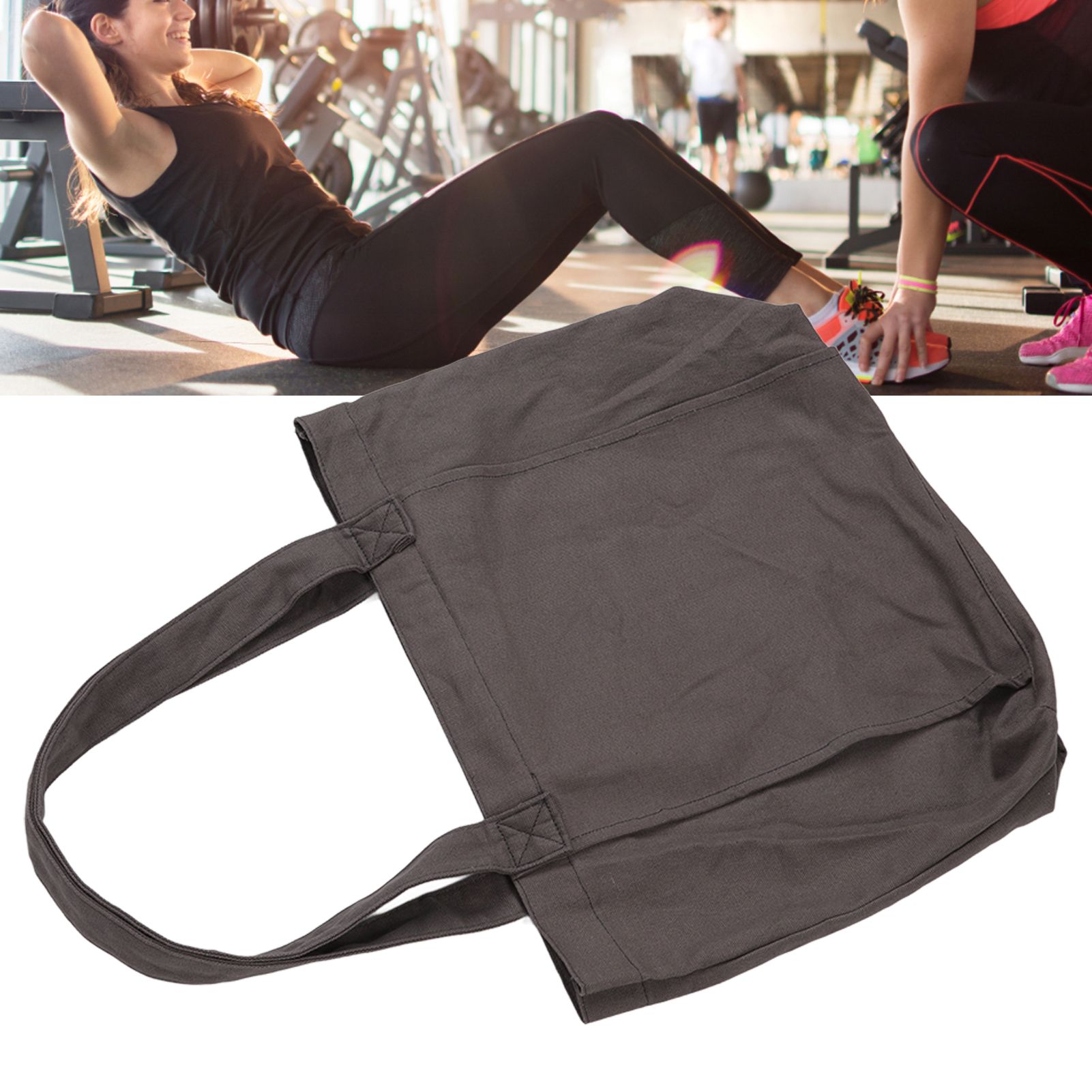 Yoga Tote Bag Large Capacity Portable Yoga Mat Carrier for Office Workout view 12