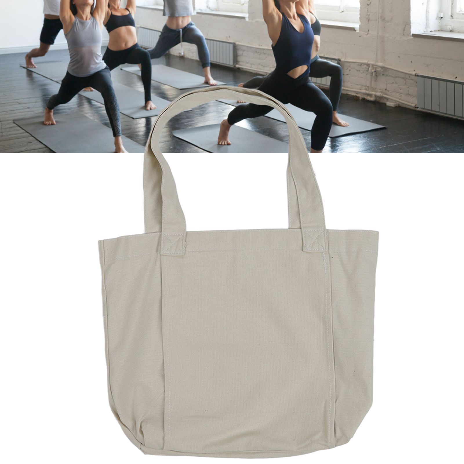 Yoga Tote Bag Large Capacity Portable Yoga Mat Carrier for Office Workout view 11