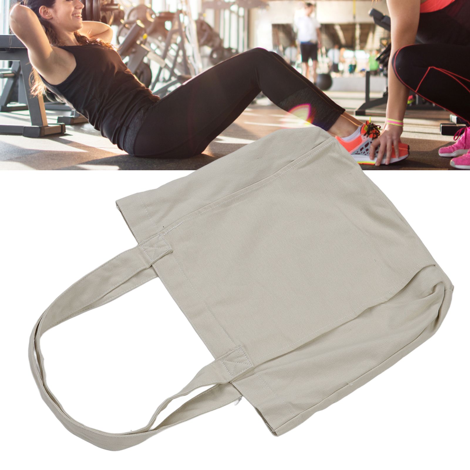 Yoga Tote Bag Large Capacity Portable Yoga Mat Carrier for Office Workout view 12