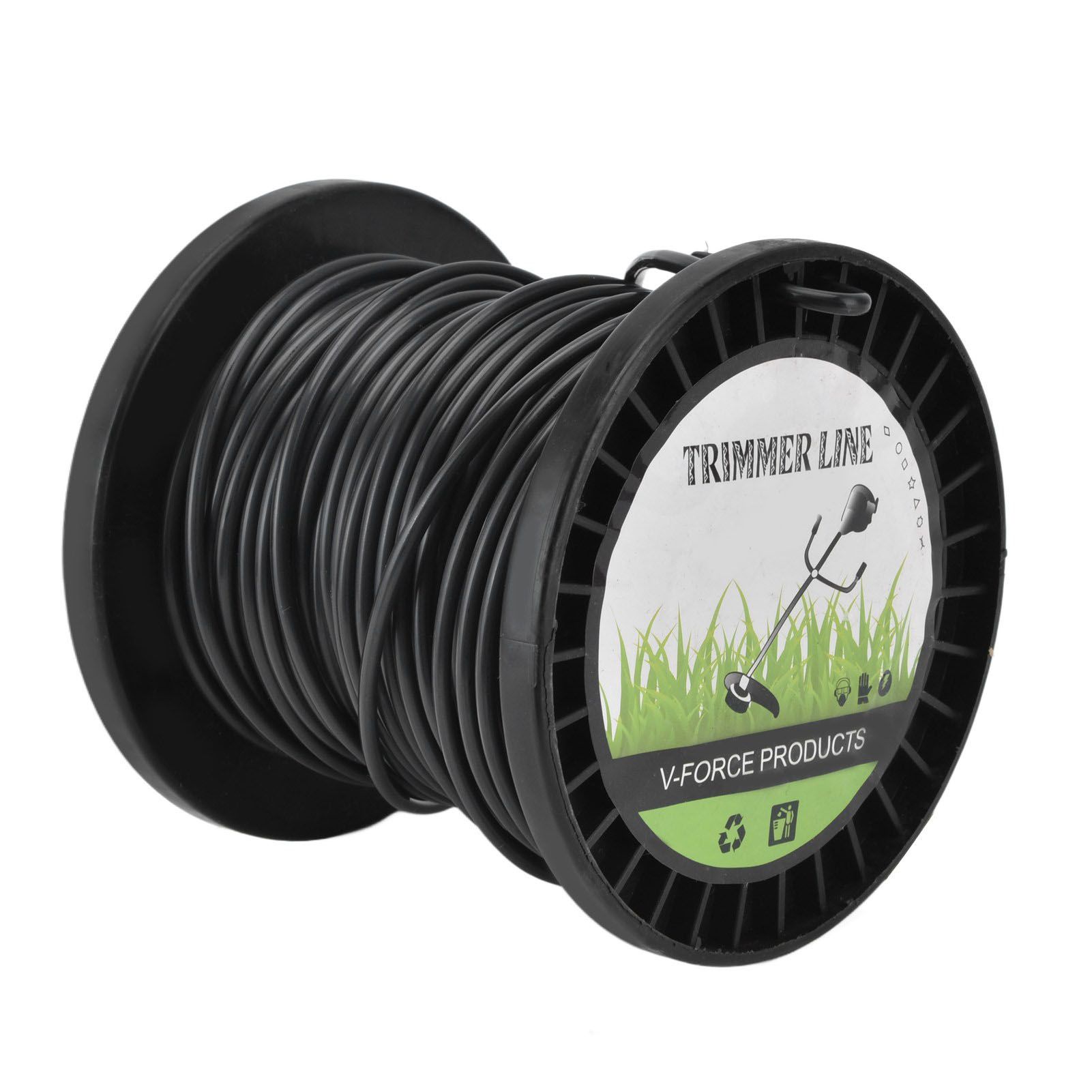Round String Trimmer Line for Husqvarna 3.3mm Black High Cutting Efficiency view 5