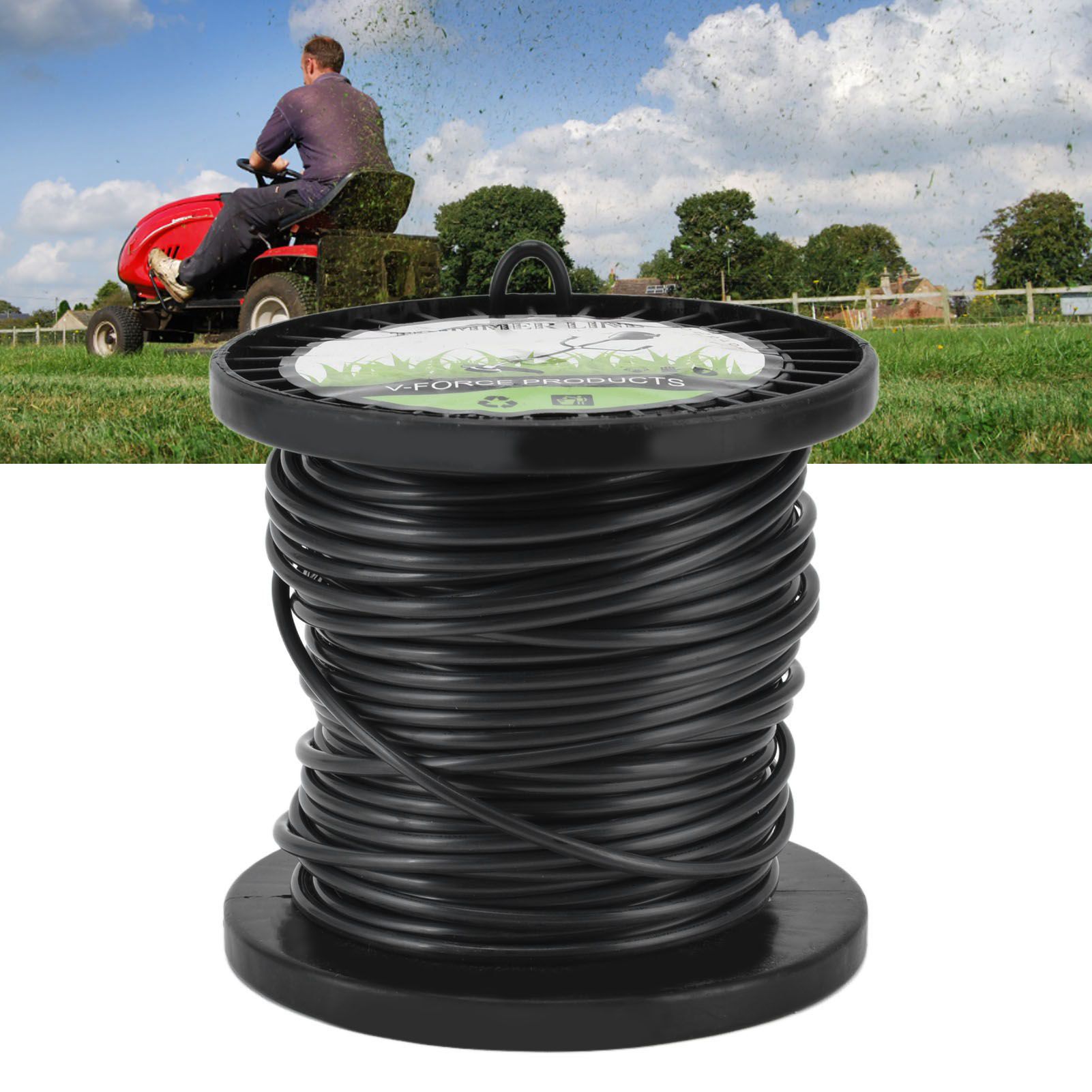 Round String Trimmer Line for Husqvarna 3.3mm Black High Cutting Efficiency view 11