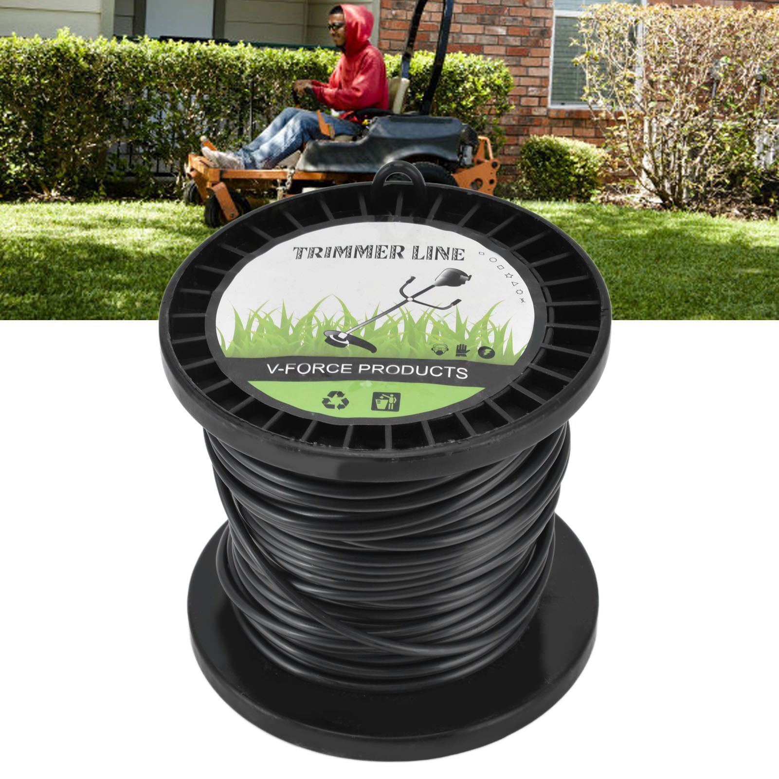 Round String Trimmer Line for Husqvarna 3.3mm Black High Cutting Efficiency view 12