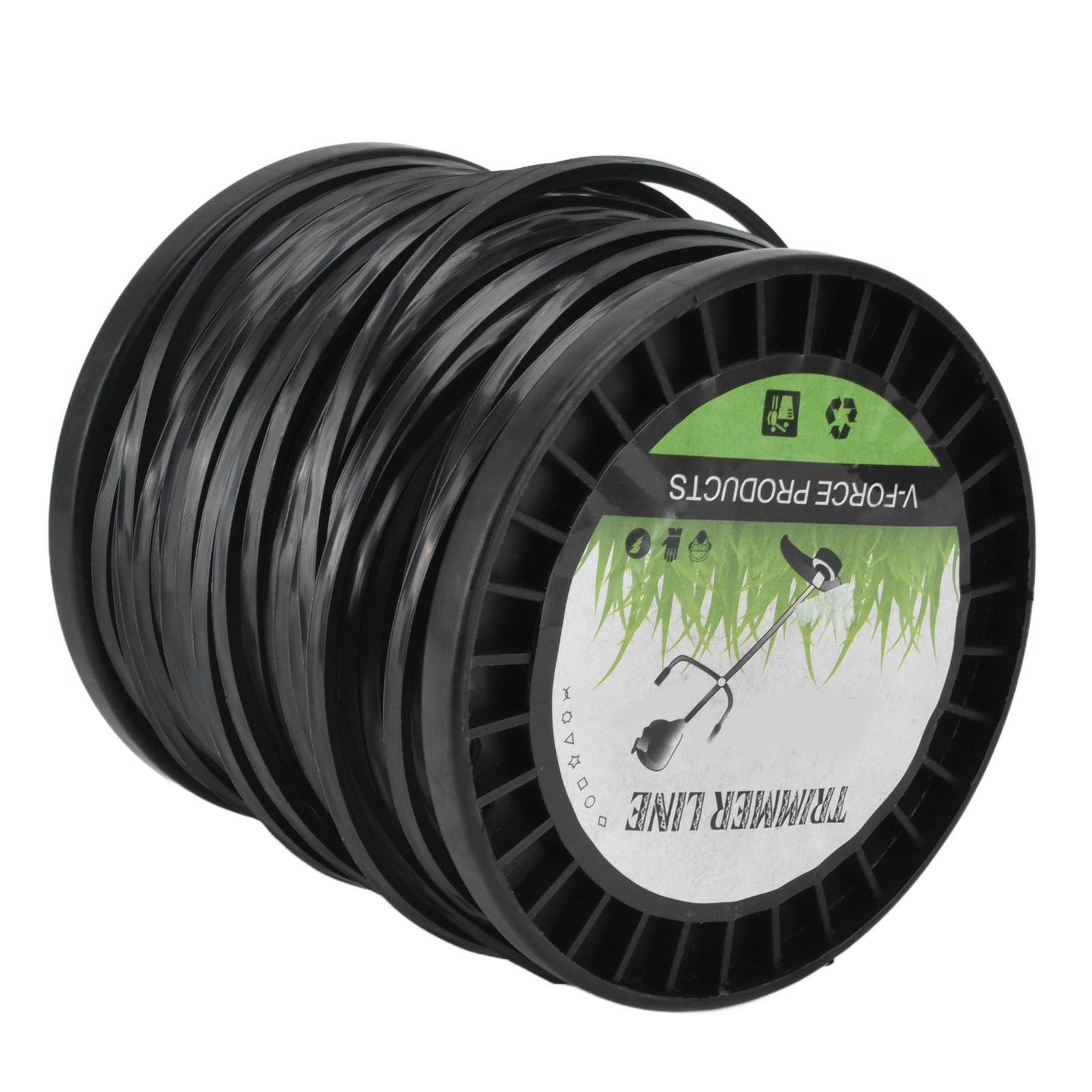 Round String Trimmer Line for Husqvarna 3.3mm Black High Cutting Efficiency view 3