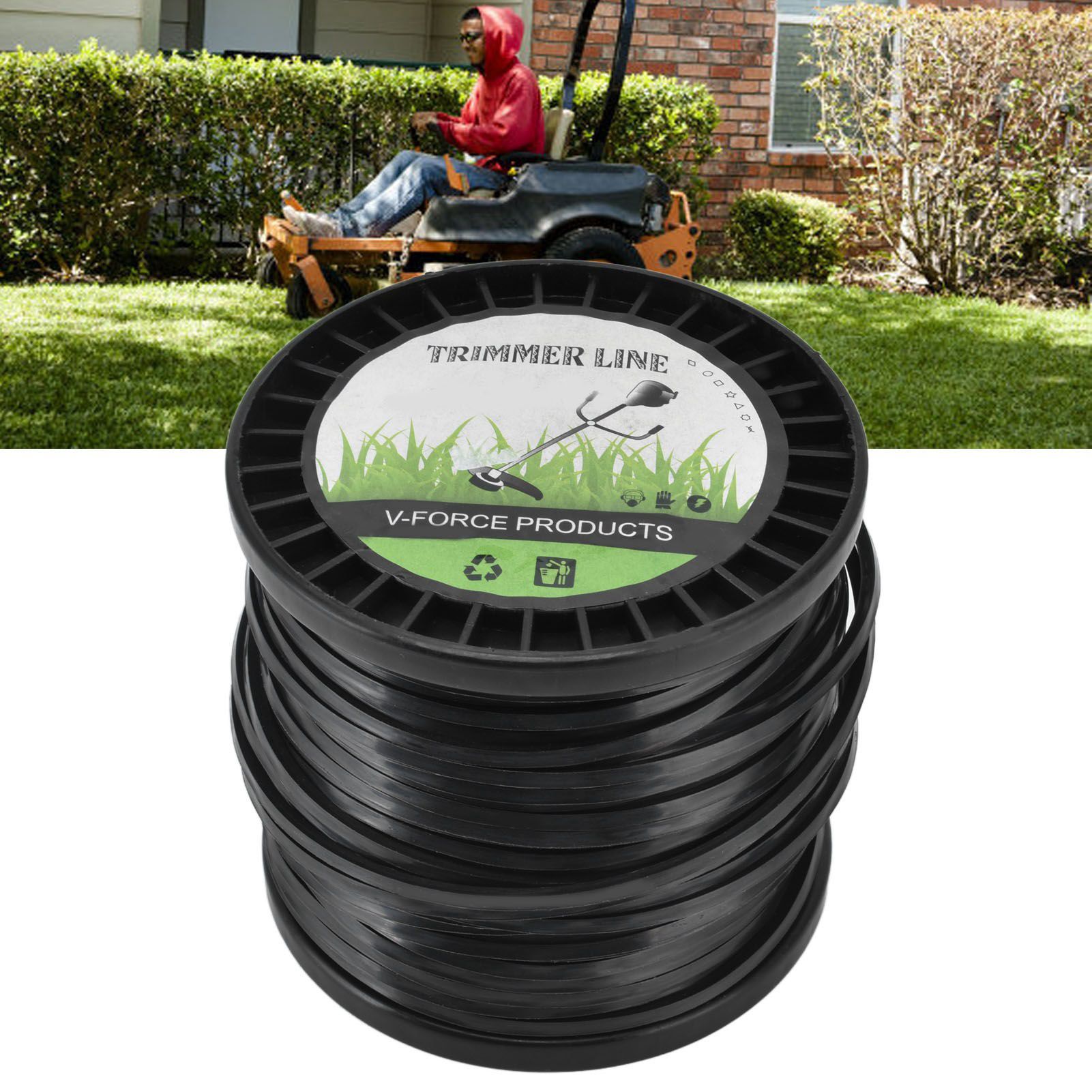 Round String Trimmer Line for Husqvarna 3.3mm Black High Cutting Efficiency view 12
