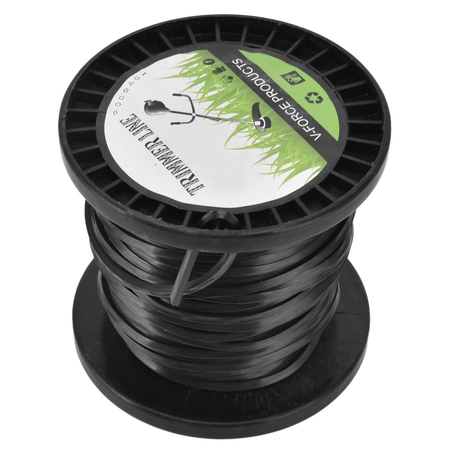 3.3mm String Trimmer Line High Cutting Efficiency Low Noise Quadrate Black view 3
