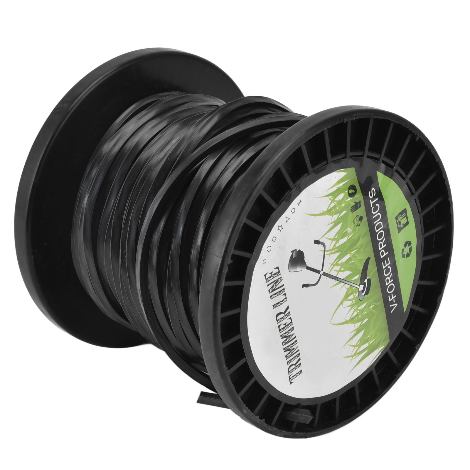 3.3mm String Trimmer Line High Cutting Efficiency Low Noise Quadrate Black view 8