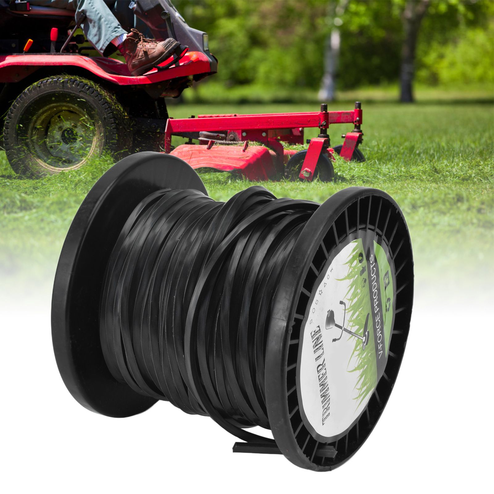 3.3mm String Trimmer Line High Cutting Efficiency Low Noise Quadrate Black view 11