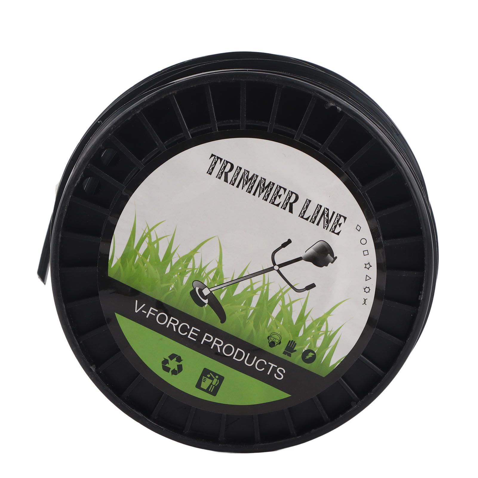 3.3mm String Trimmer Line High Cutting Efficiency Low Noise Quadrate Black view 2