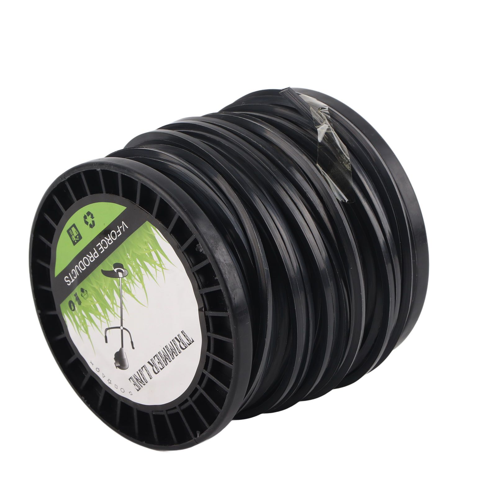 3.3mm String Trimmer Line High Cutting Efficiency Low Noise Quadrate Black view 3