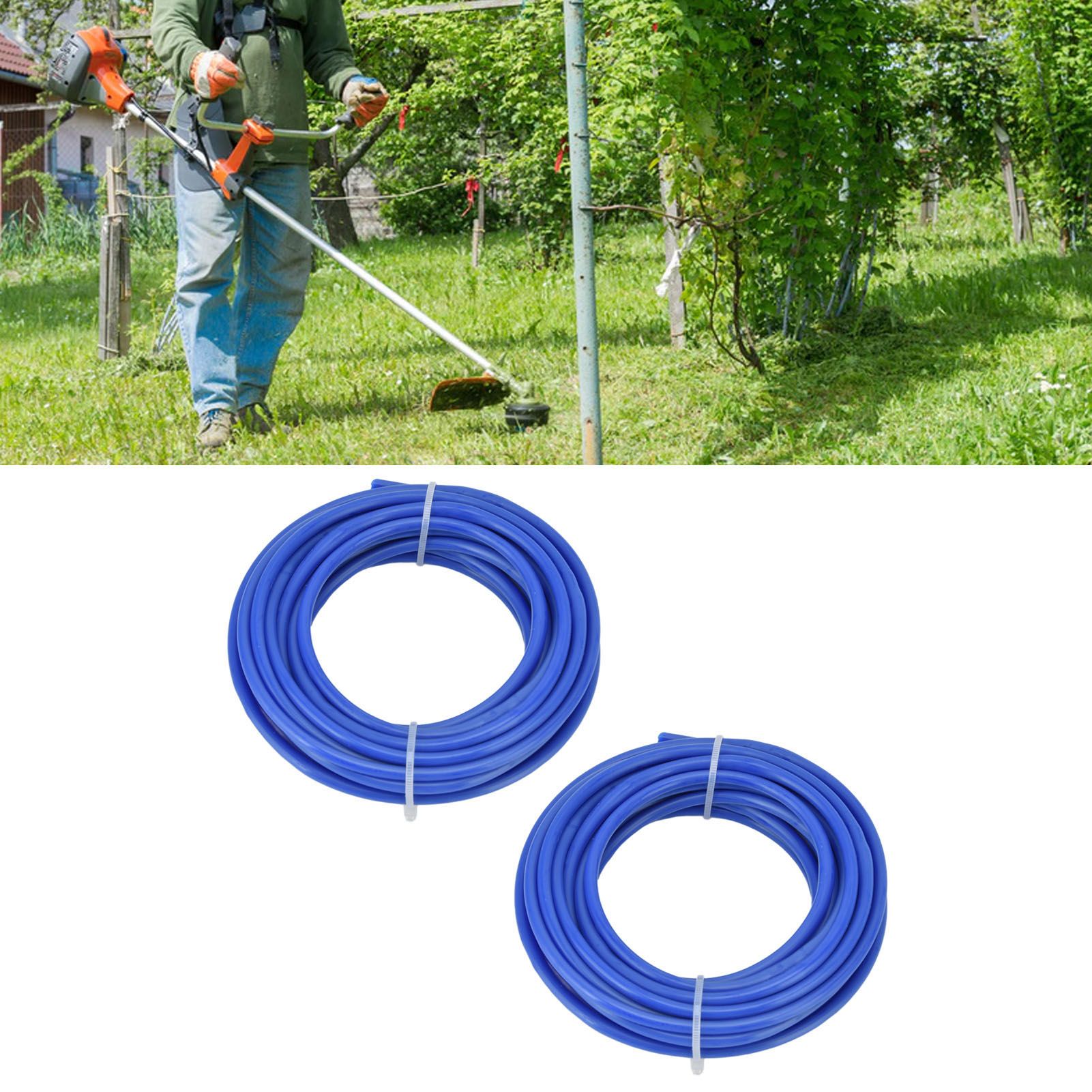 2PCS 4mm String Trimmer Line Nylon Round Trimmer Line Blue Lawn Mower view 12