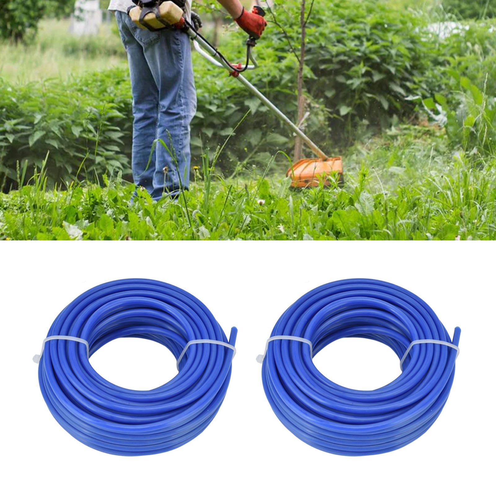 2PCS 4mm String Trimmer Line Nylon Round Trimmer Line Blue Lawn Mower view 11