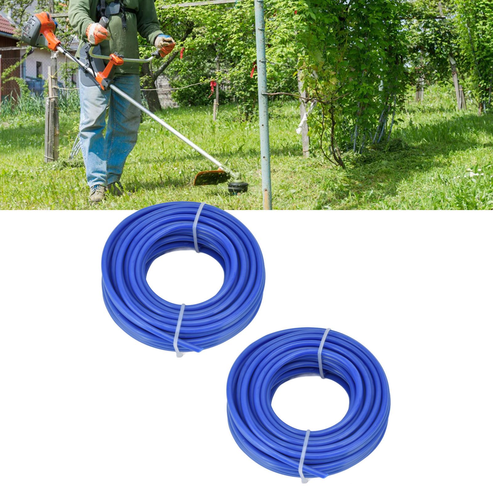 2PCS 4mm String Trimmer Line Nylon Round Trimmer Line Blue Lawn Mower view 12