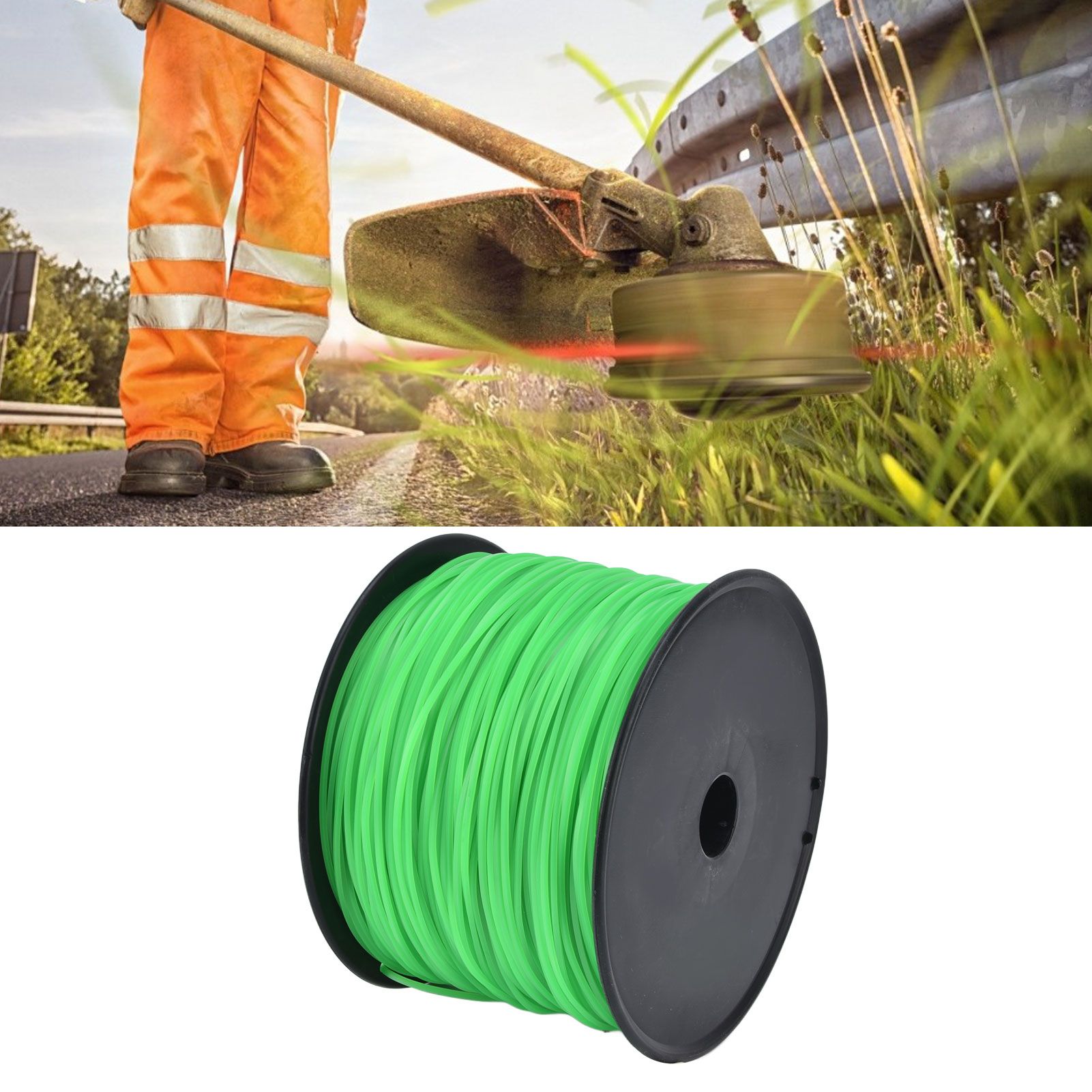 2.0mm 372 Meters Trimmer Line Lawn Mower String Cord Green String Trimmer Line view 12