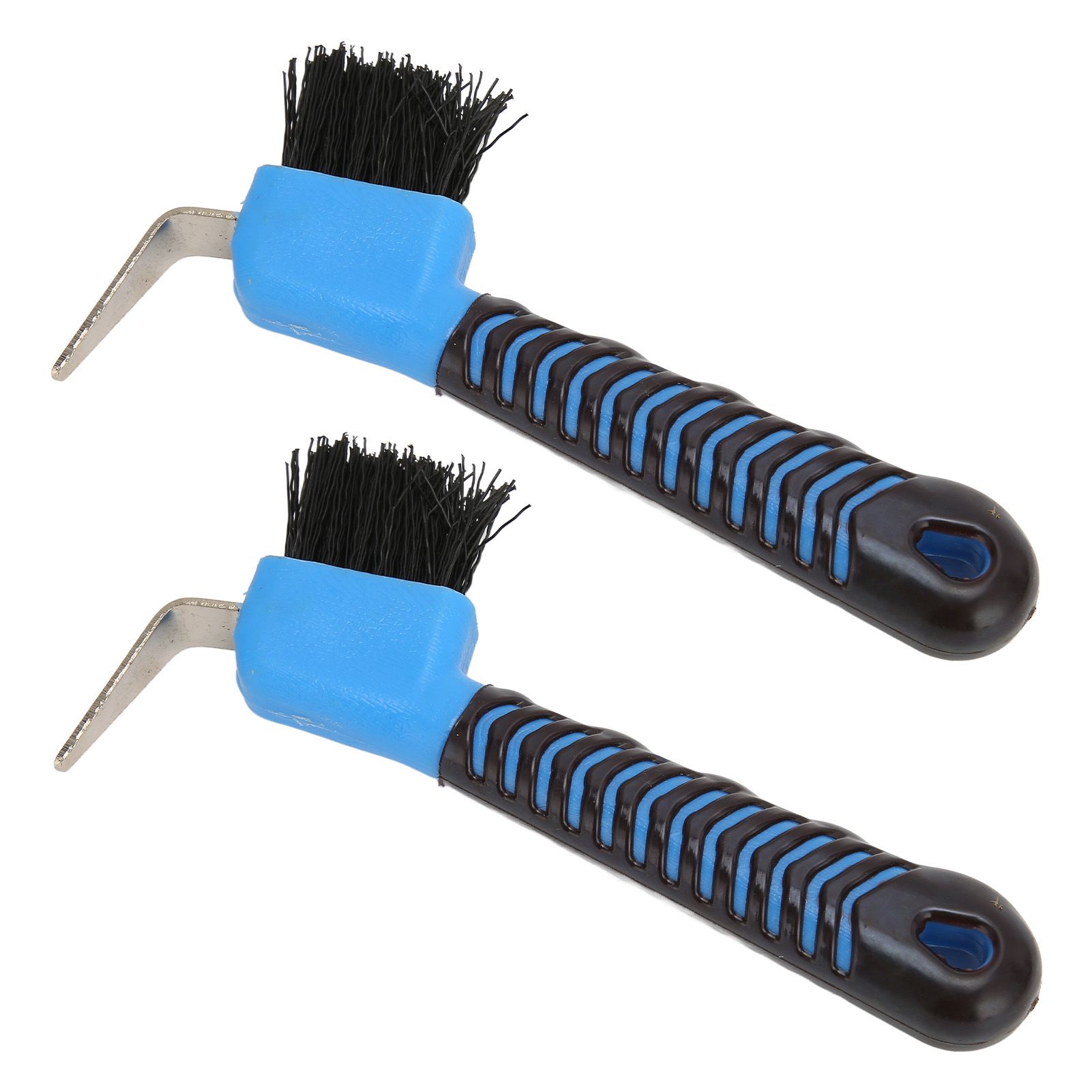 2Pcs Horse Hoof Pick Brushes Horse Hoof Cleaning Tool with Soft Touch Rubber view 5