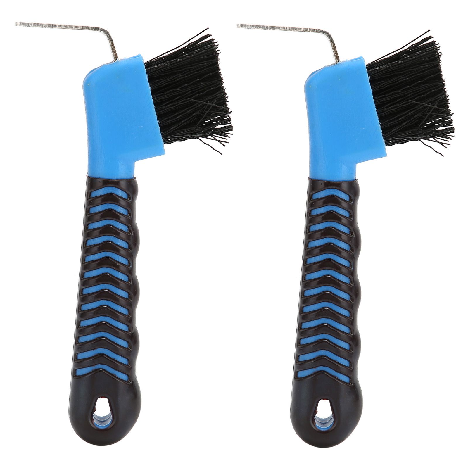 2Pcs Horse Hoof Pick Brushes Horse Hoof Cleaning Tool with Soft Touch Rubber view 6