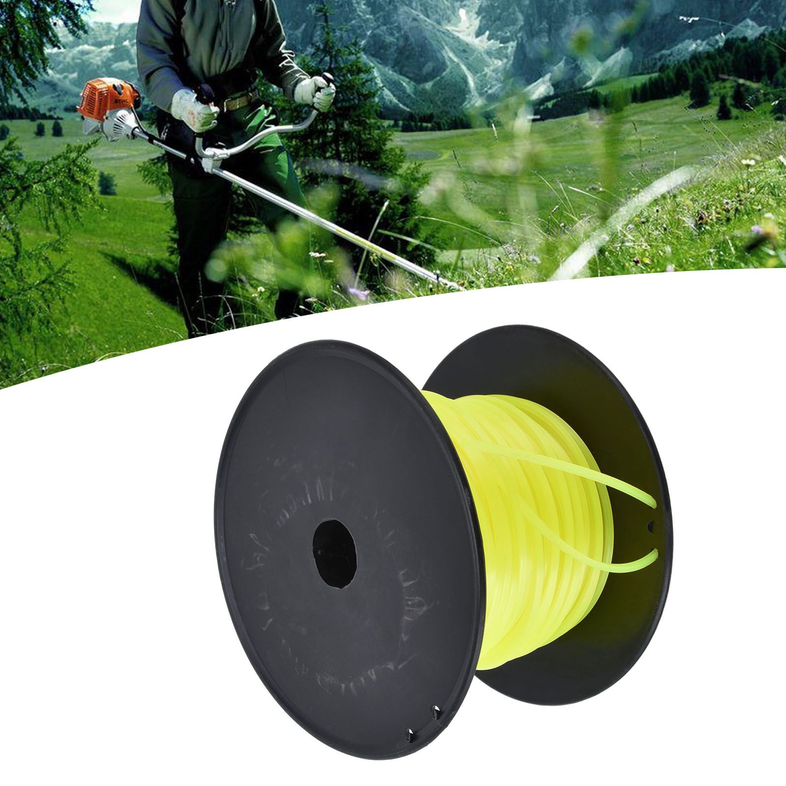 3mm String Trimmer Line Quadrate Grass Trimmer Line Lawn Mower Line for view 11