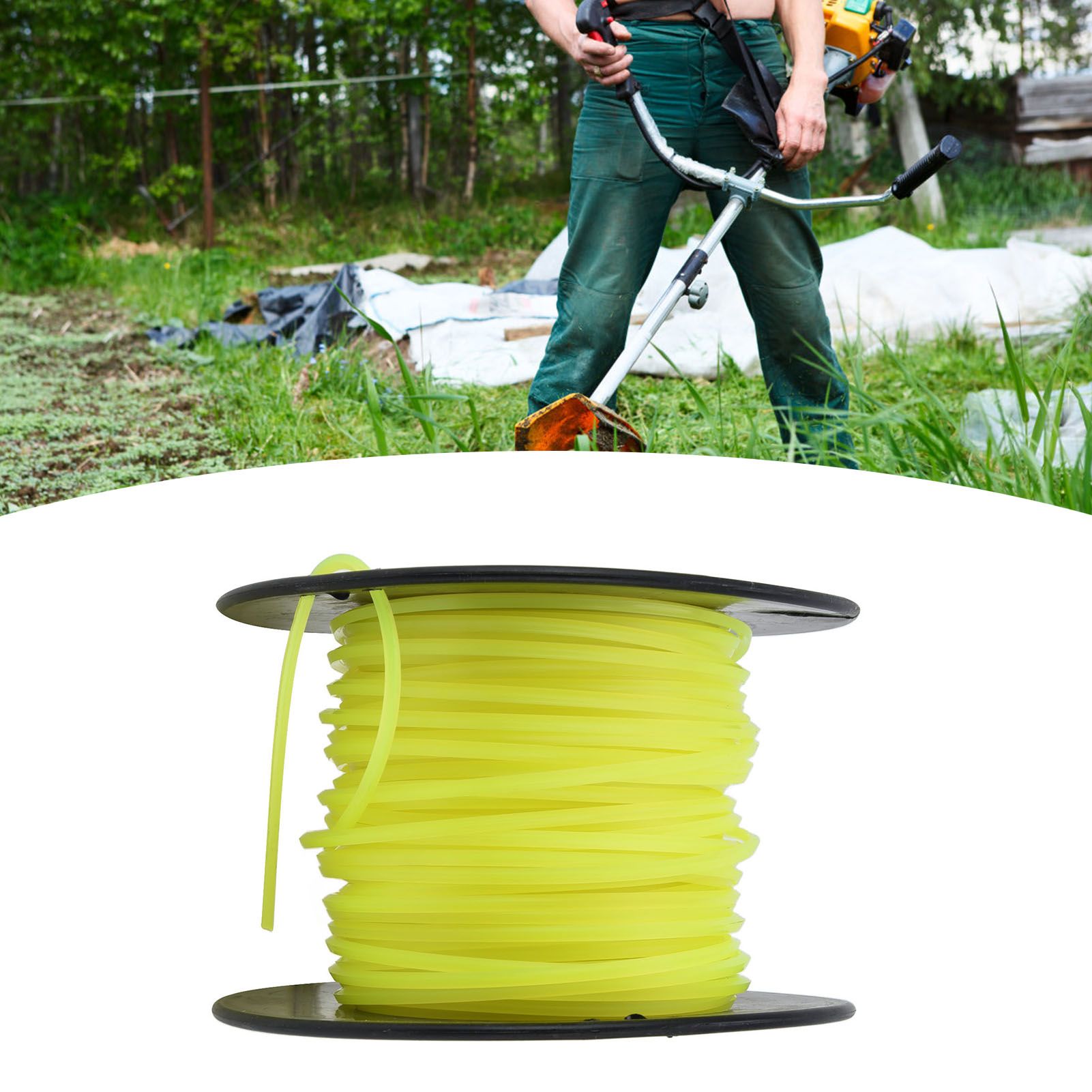 3mm String Trimmer Line Quadrate Grass Trimmer Line Lawn Mower Line for view 12
