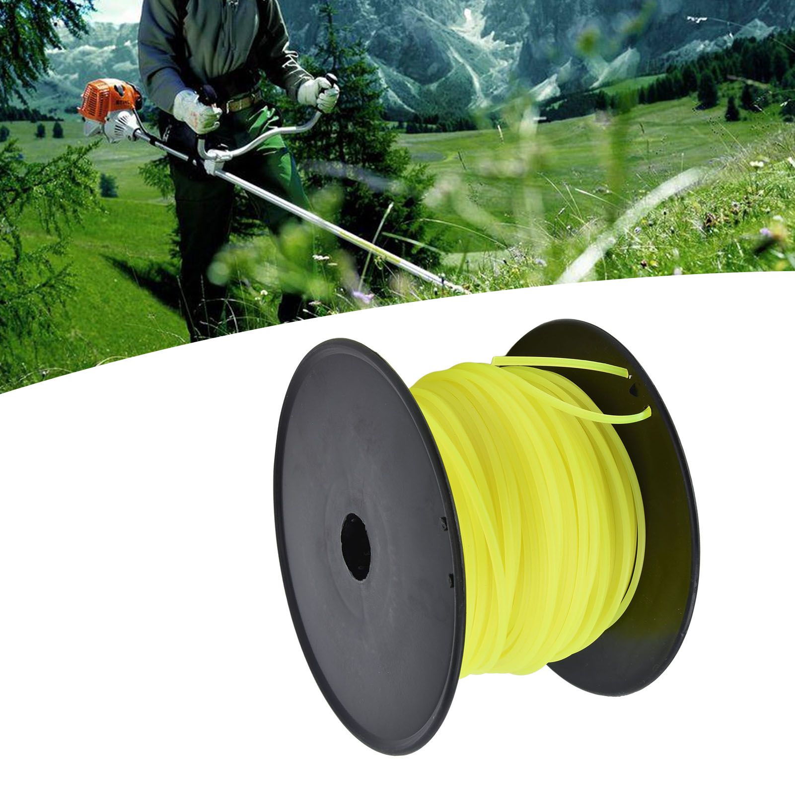 3mm String Trimmer Line Quadrate Grass Trimmer Line Lawn Mower Line for view 11