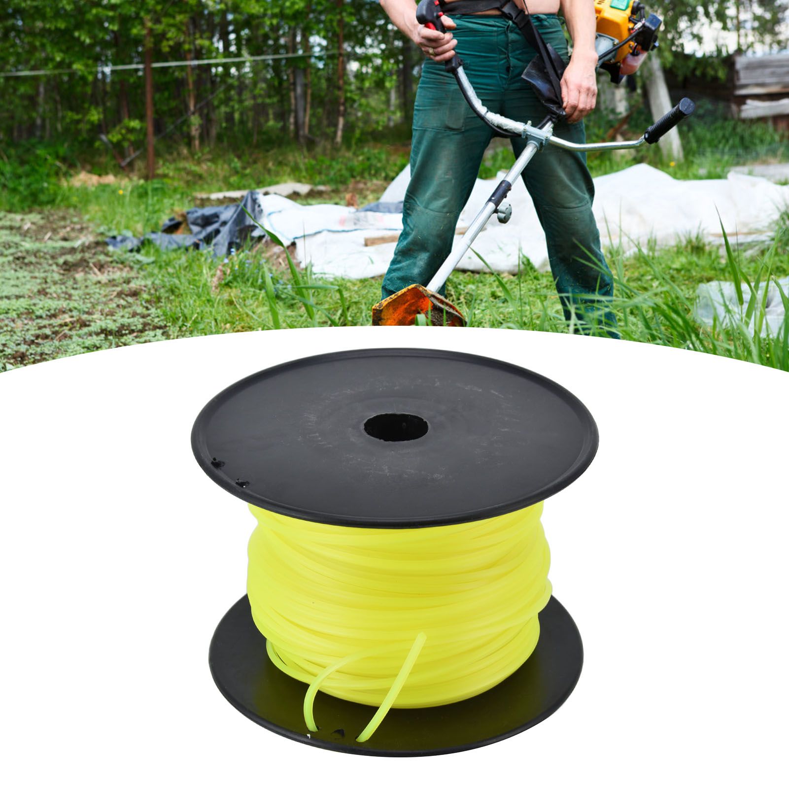 3mm String Trimmer Line Quadrate Grass Trimmer Line Lawn Mower Line for view 12