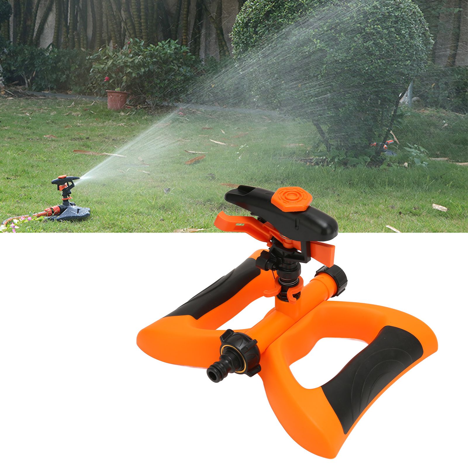 G3/4 Garden Plant Sprinkler Automatic Rotating Water Sprinkler Lawn Forest view 12