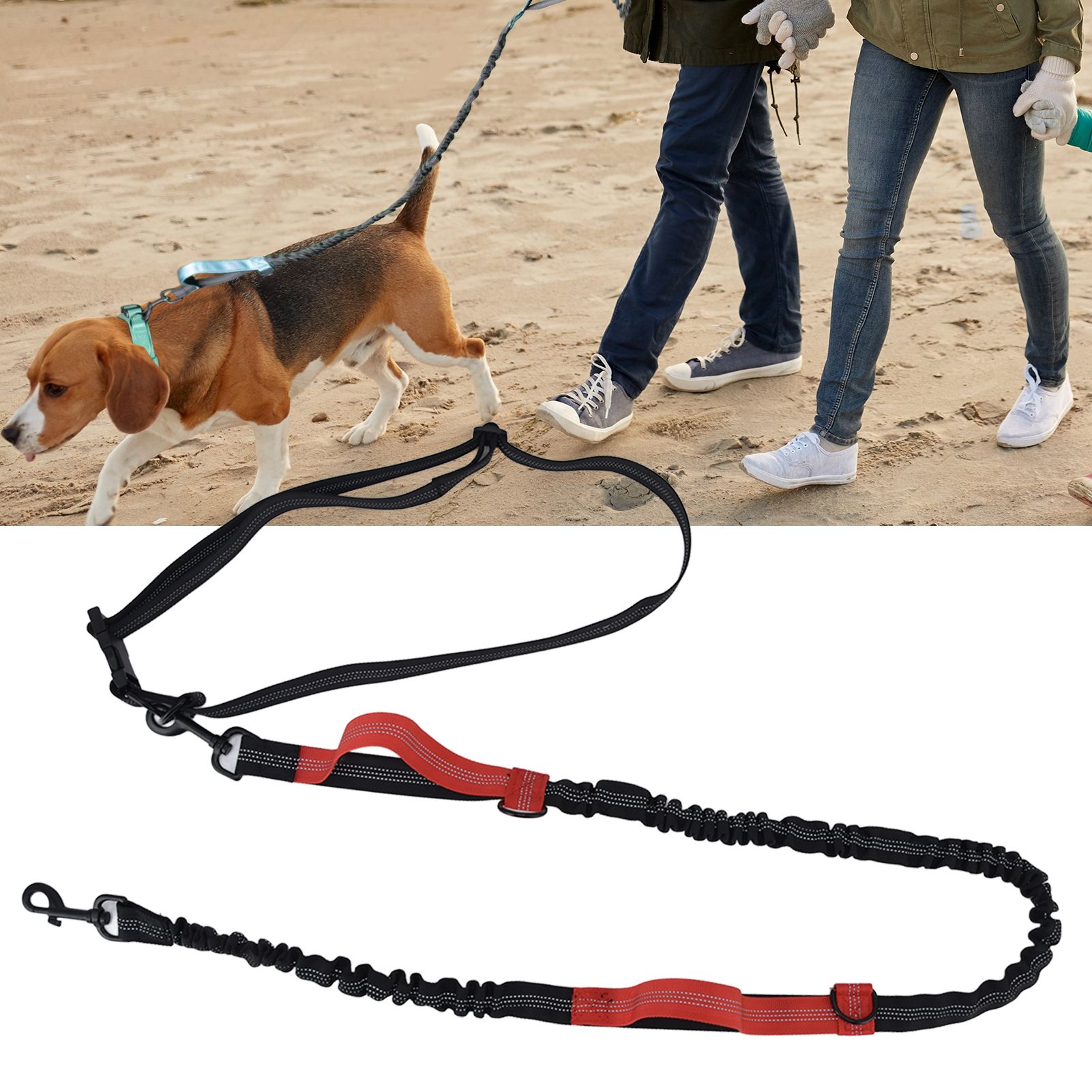 Pet Leash Reflective Retractable Portable Adjustable Dog Traction Rope for view 12