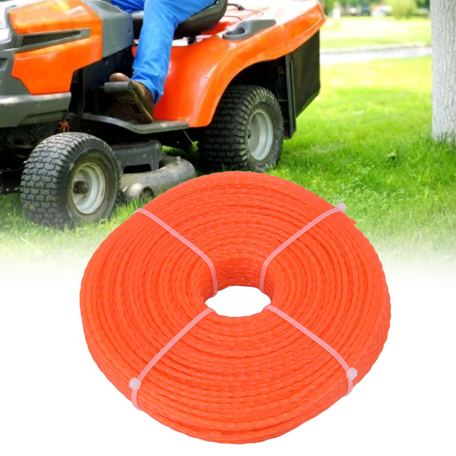 Nylon Trimmer Cord 2.7mm 100m Twist Shape Trimmer Line for Heavy Duty Lawn view 12