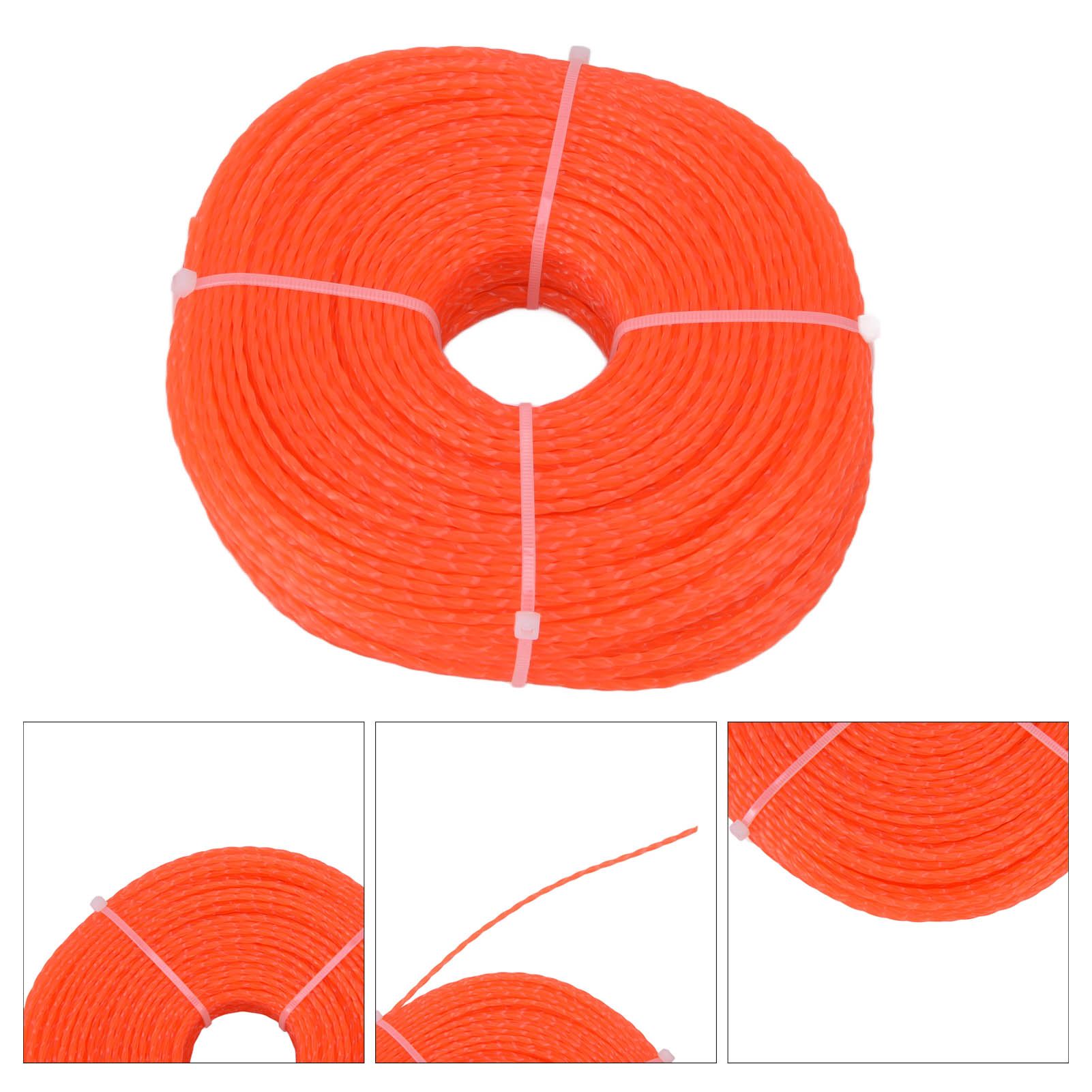 2.4mm 120m Trimmer Line Nylon String Trimmer Line Lawn Mower Accessories for view 8