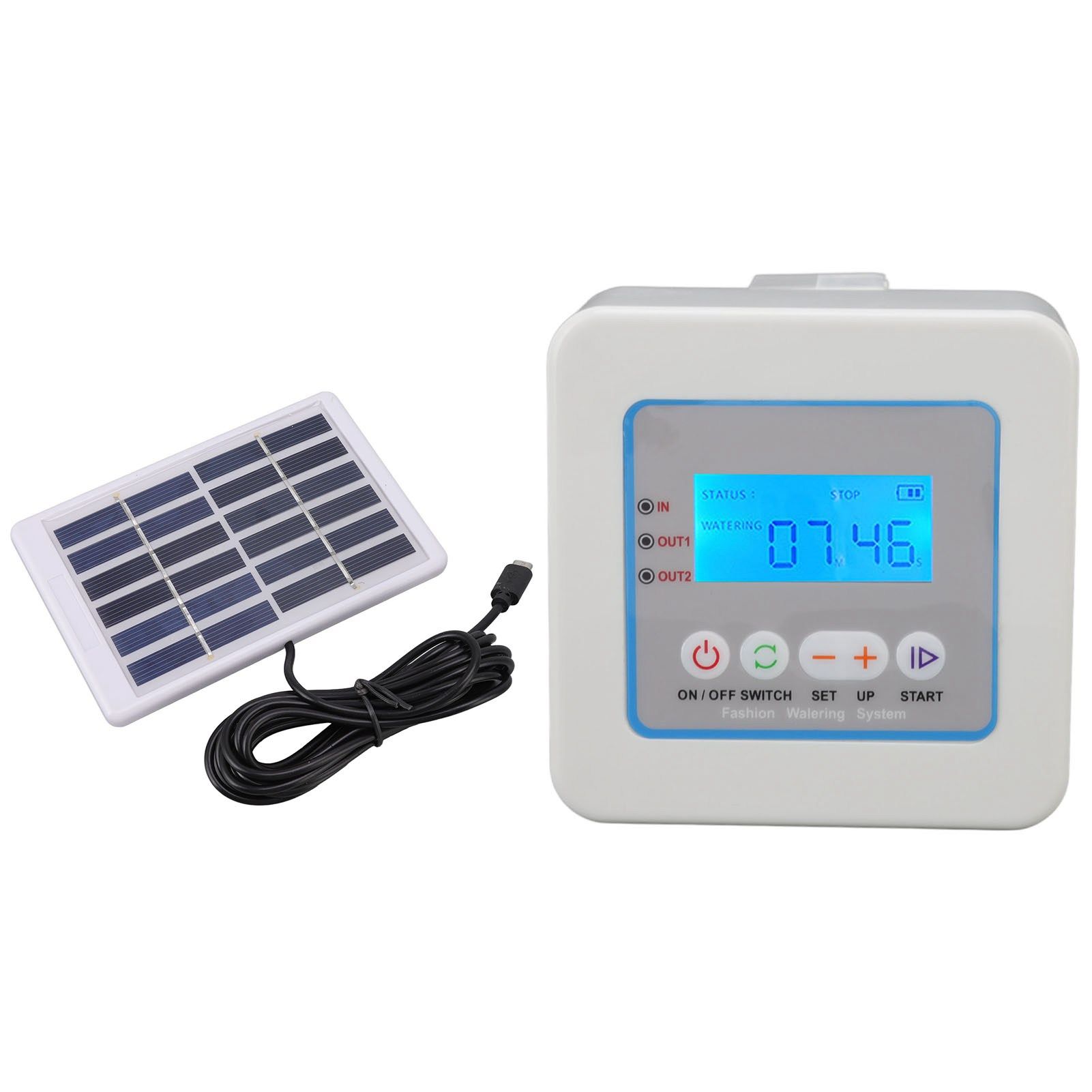 Micro Automatic Drip Irrigation Kit Programmable Timer Solar Multi Function view 2