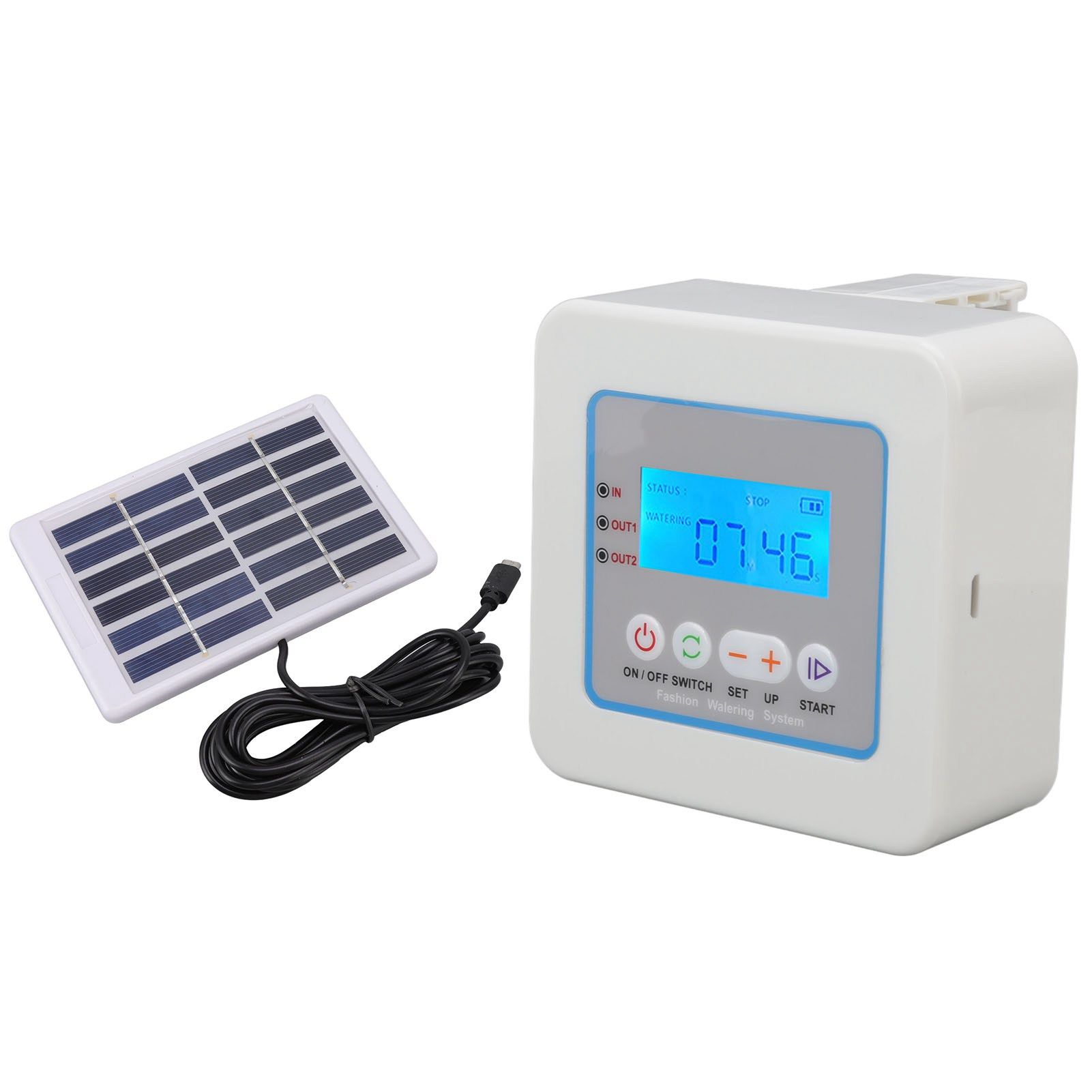 Micro Automatic Drip Irrigation Kit Programmable Timer Solar Multi Function view 6