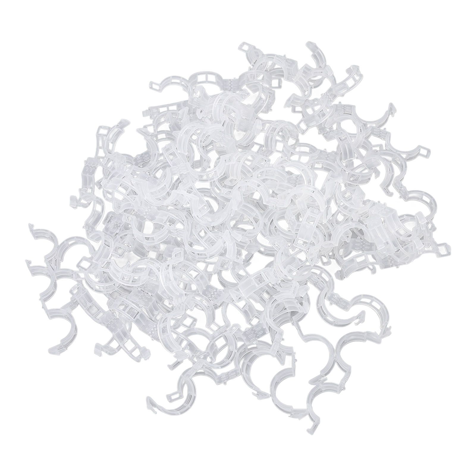 300Pcs Plastic Tomato Clips Good Fixation Support Reusable Plant Support Clips