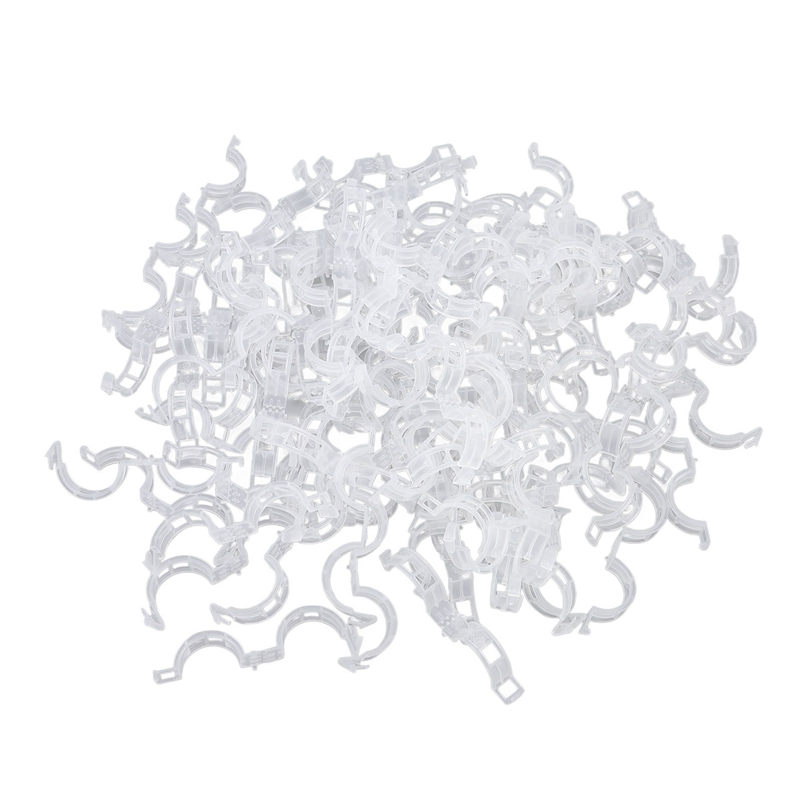 300Pcs Plastic Tomato Clips Good Fixation Support Reusable Plant Support Clips view 2