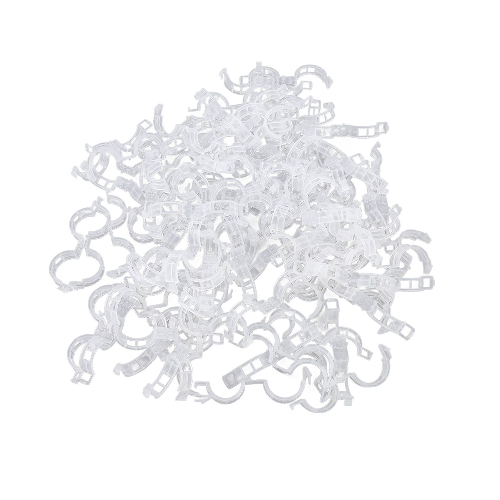 300Pcs Plastic Tomato Clips Good Fixation Support Reusable Plant Support Clips view 4