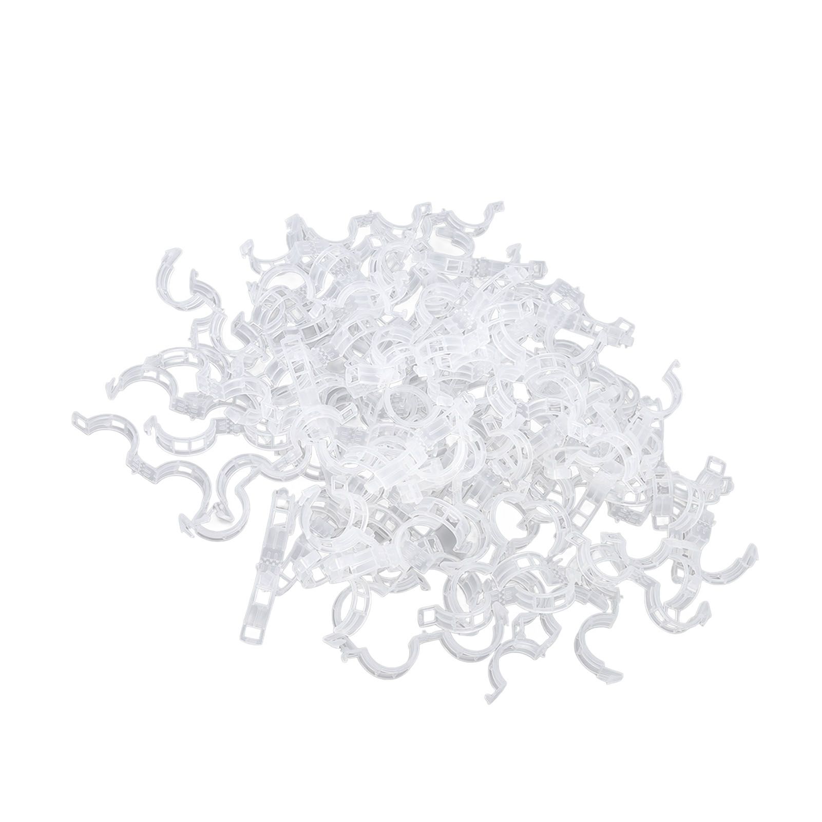 300Pcs Plastic Tomato Clips Good Fixation Support Reusable Plant Support Clips view 5
