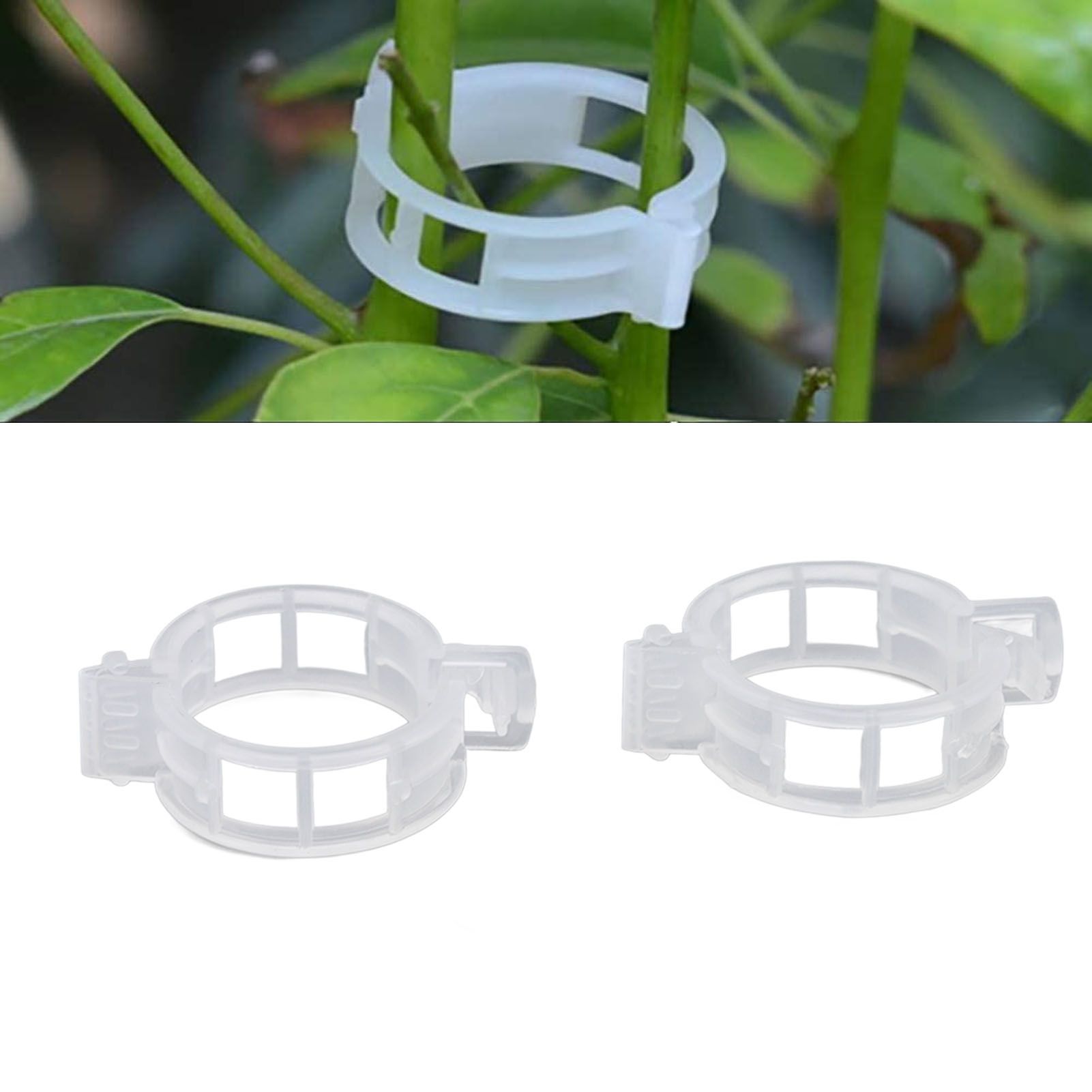 300Pcs Plastic Tomato Clips Good Fixation Support Reusable Plant Support Clips view 11