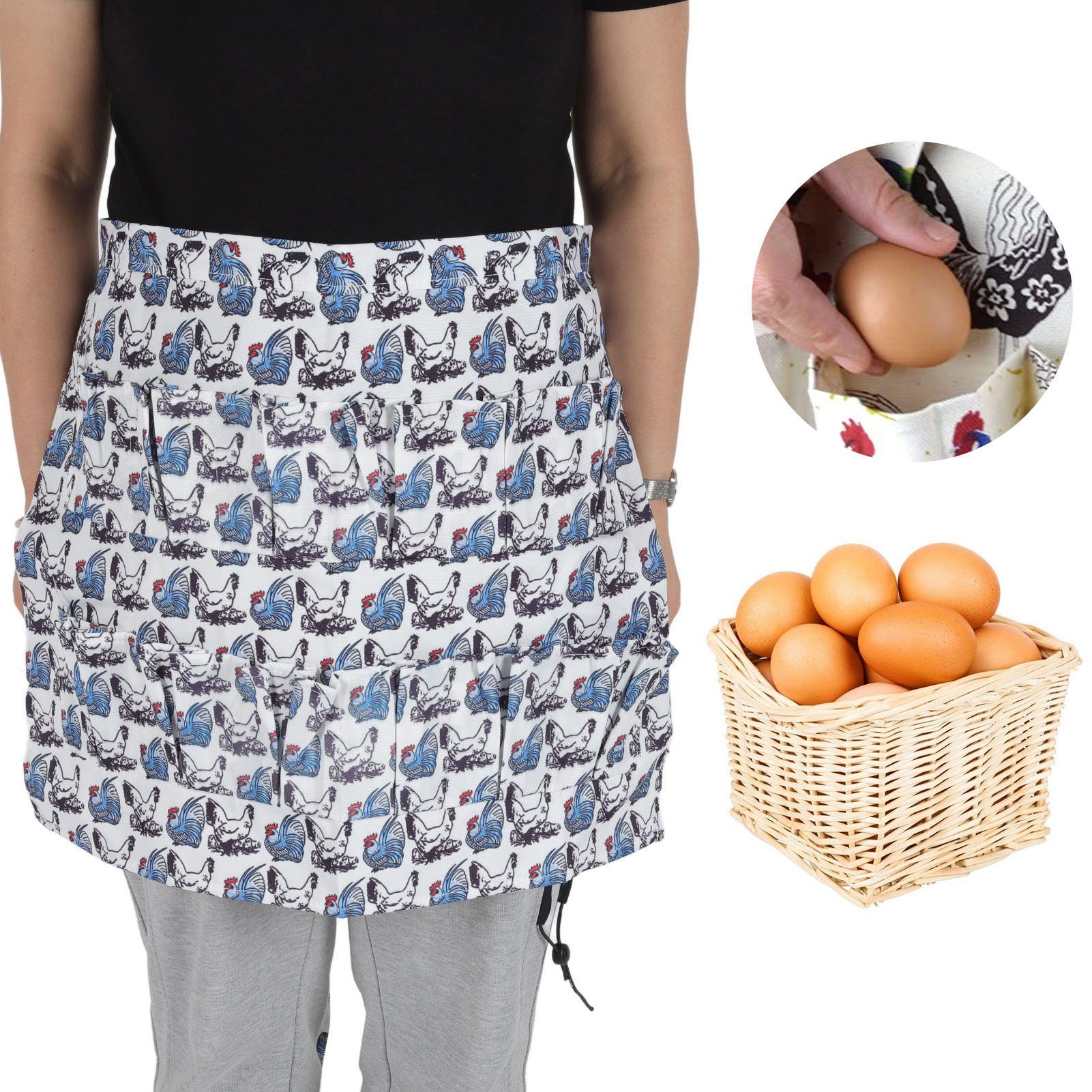 Eggs Apron Eggs Collecting Gathering Holding Apron for Chicken Hense Duck view 11