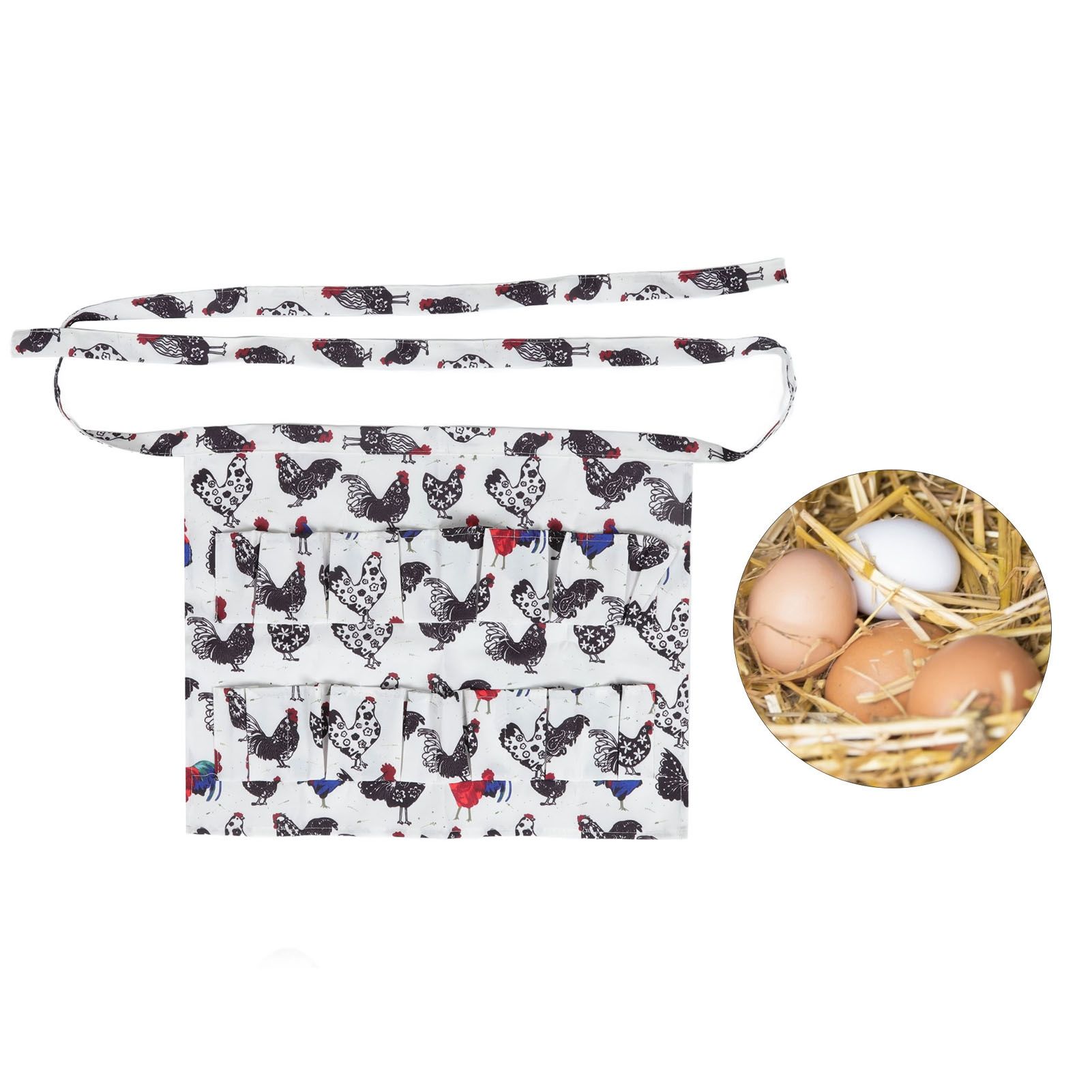 Eggs Apron Eggs Collecting Gathering Holding Apron for Chicken Hense Duck view 12