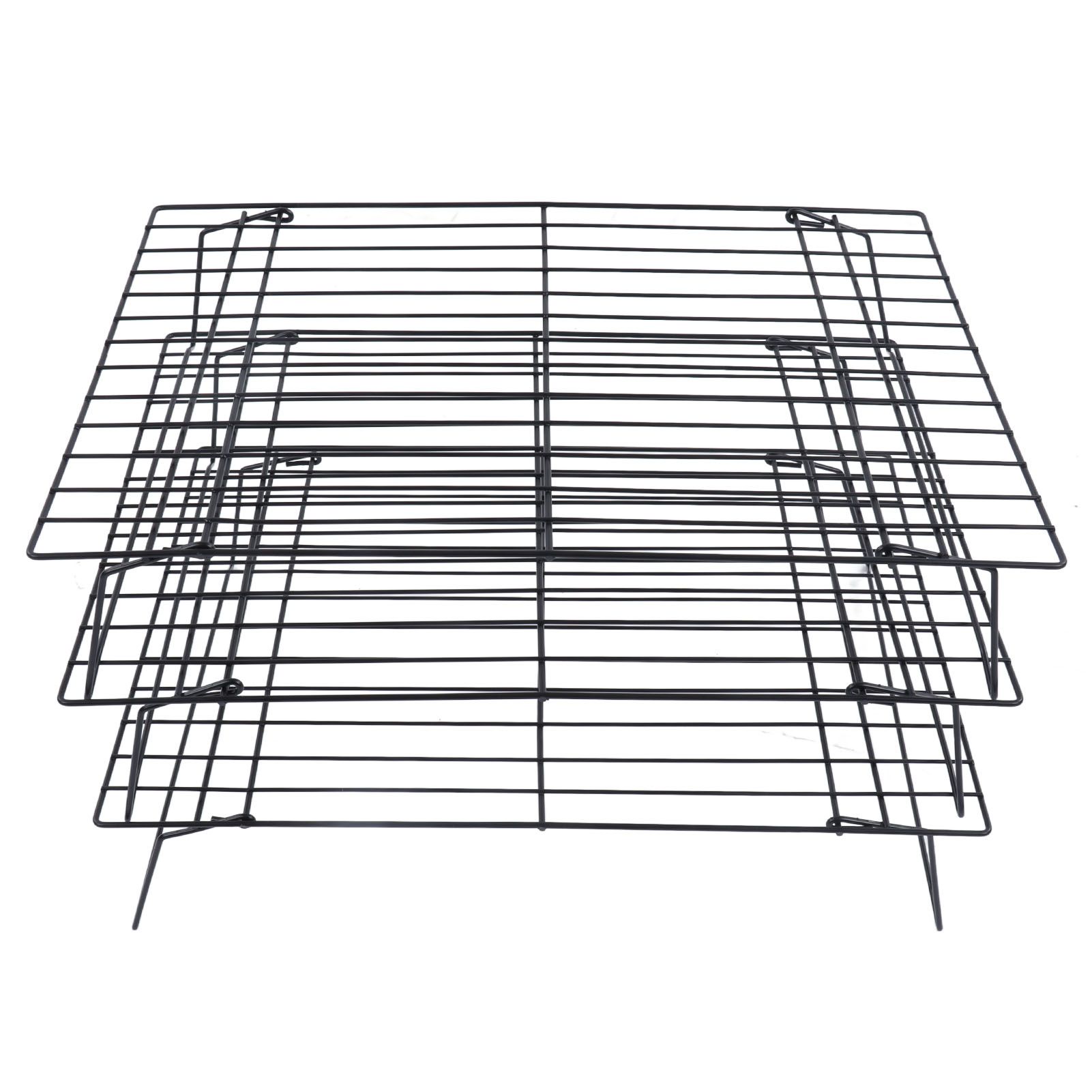 13 Inch Iron Baking Rack 3 Layer Non Stick Cooling Racks for Cooking Baking