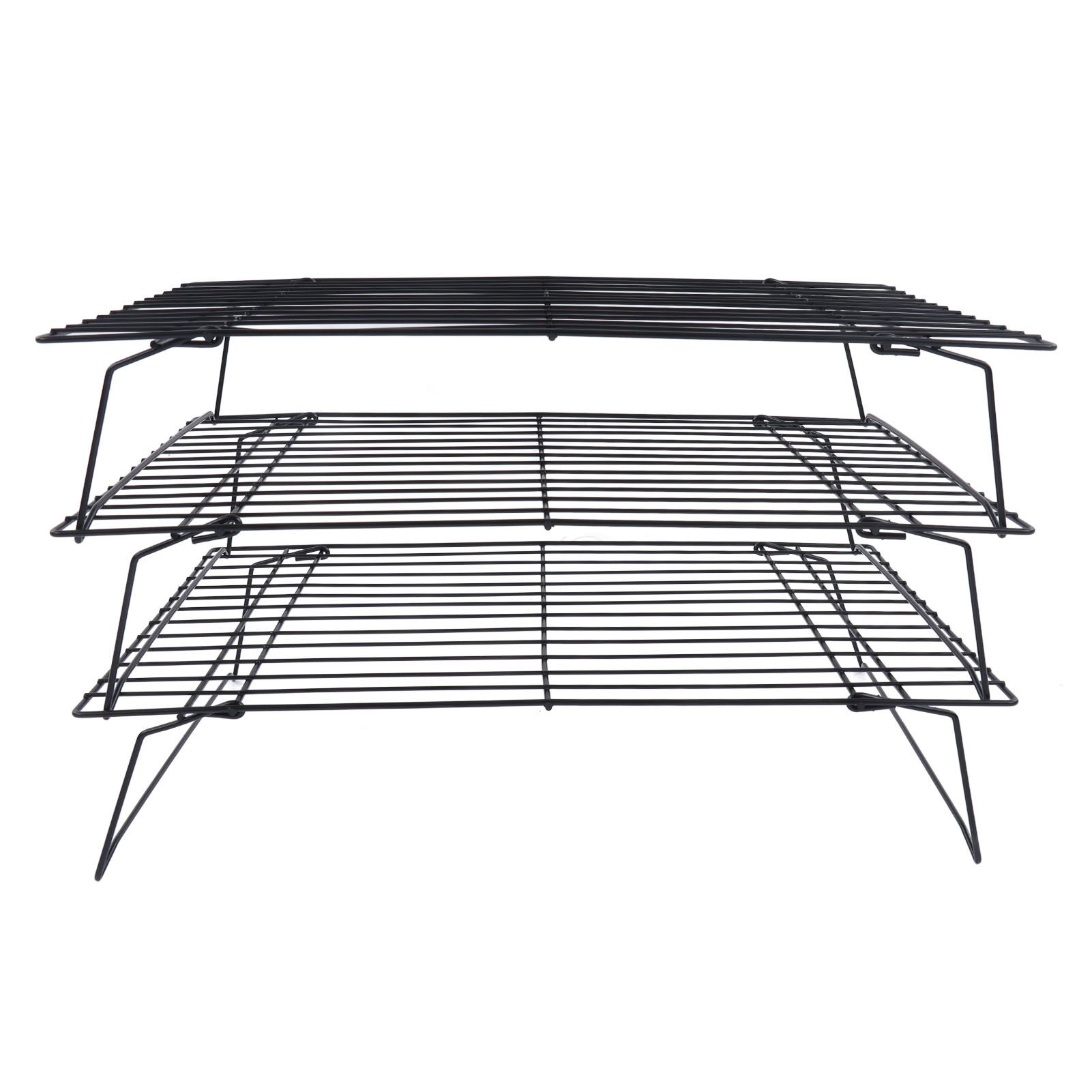 13 Inch Iron Baking Rack 3 Layer Non Stick Cooling Racks for Cooking Baking view 3