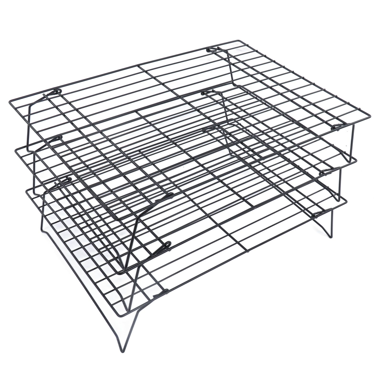 13 Inch Iron Baking Rack 3 Layer Non Stick Cooling Racks for Cooking Baking view 5